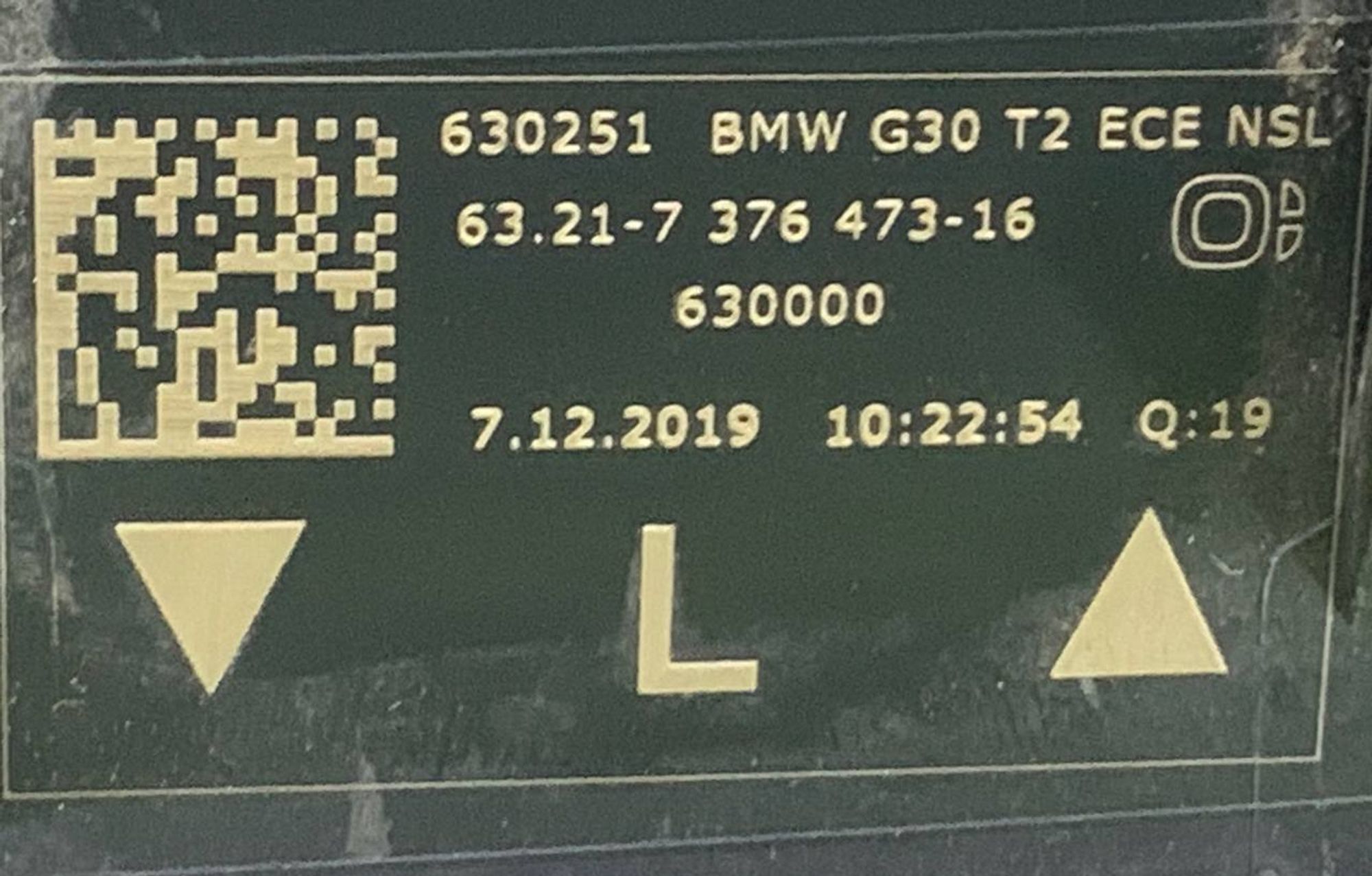 Фонарь левый внутренний BMW 5 G30, 5000 рублей, Москва