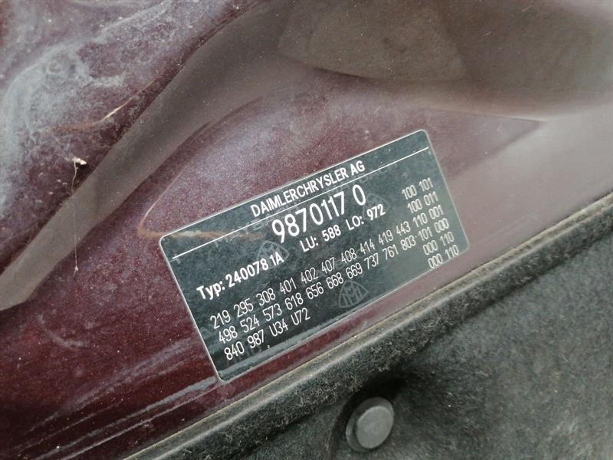 Капот MAYBACH 57 W240, 820000 рублей, Москва