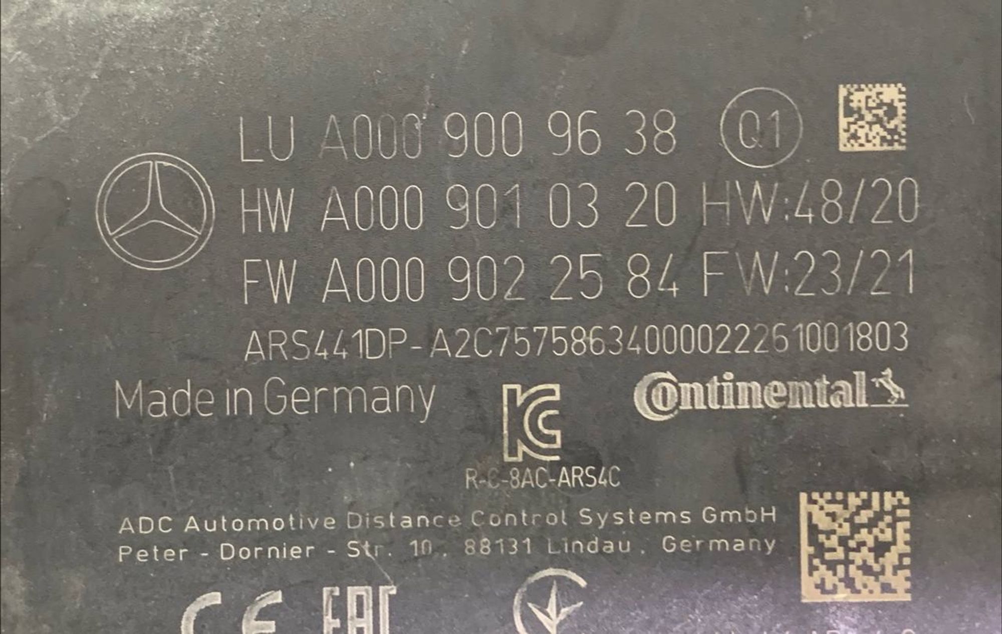 Радарный датчик дистроник ( Distronic ) Mercedes-Benz S class W223, 24000 рублей, Москва