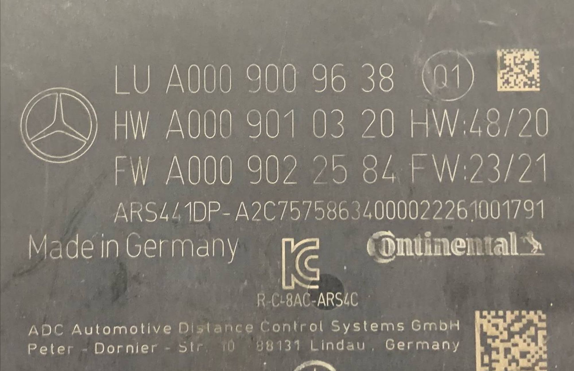 Радарный датчик дистроник ( Distronic ) Mercedes-Benz S class W223, 24000 рублей, Москва