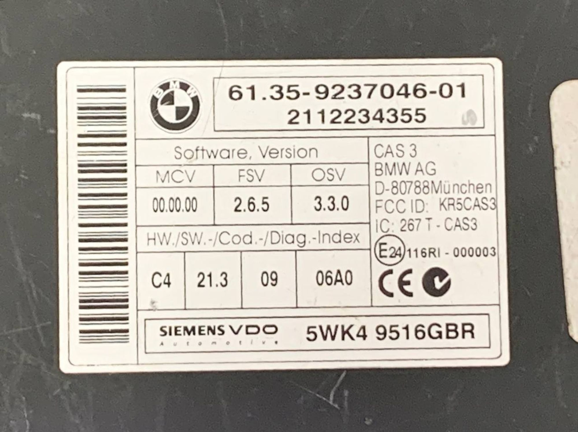 Блок управления CAS на BMW X6 E71 X5 E70 E92, 8000 рублей, Москва