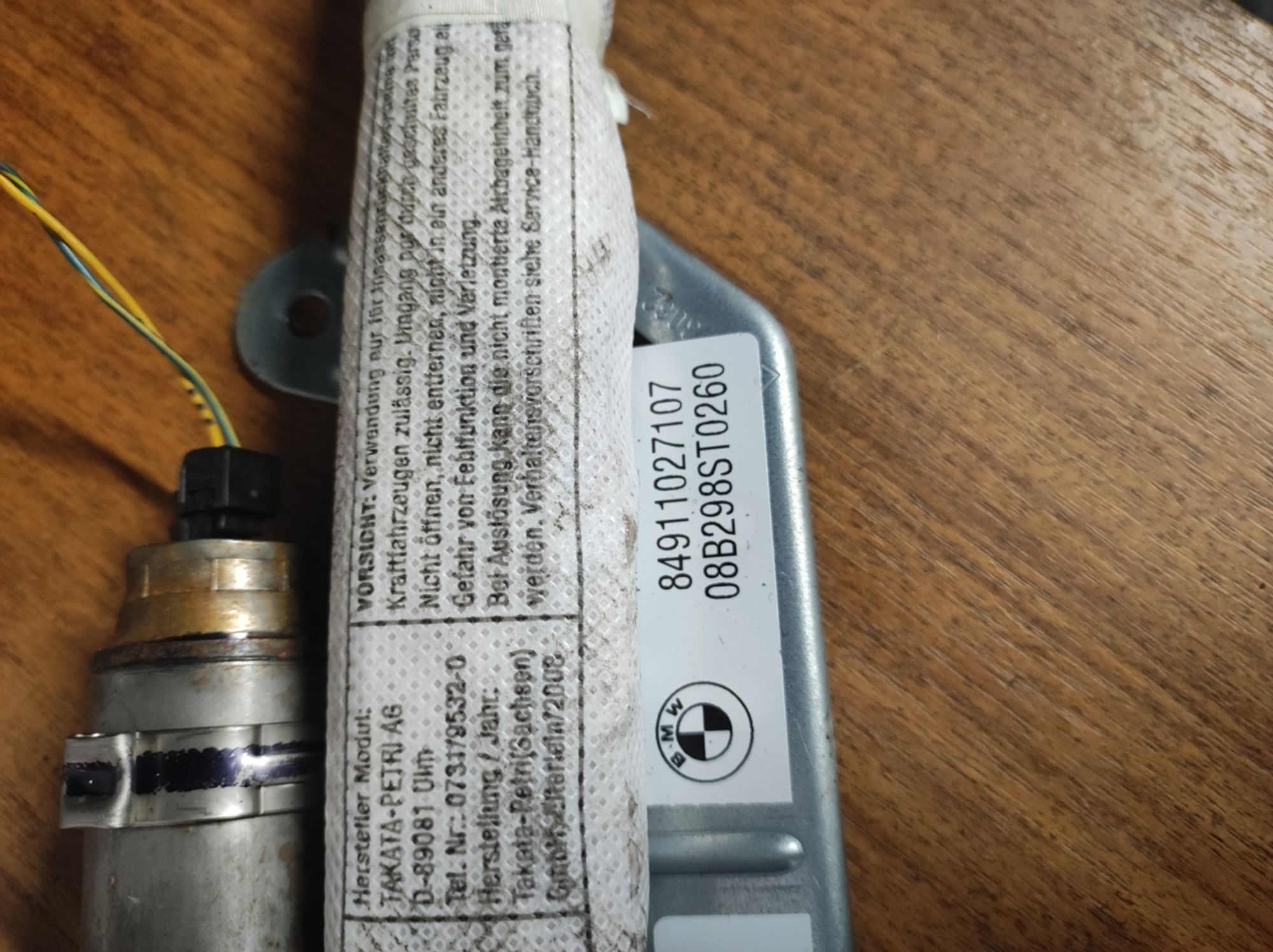 Подушка безопасности потолка левая BMW F01, 3000 рублей, Москва