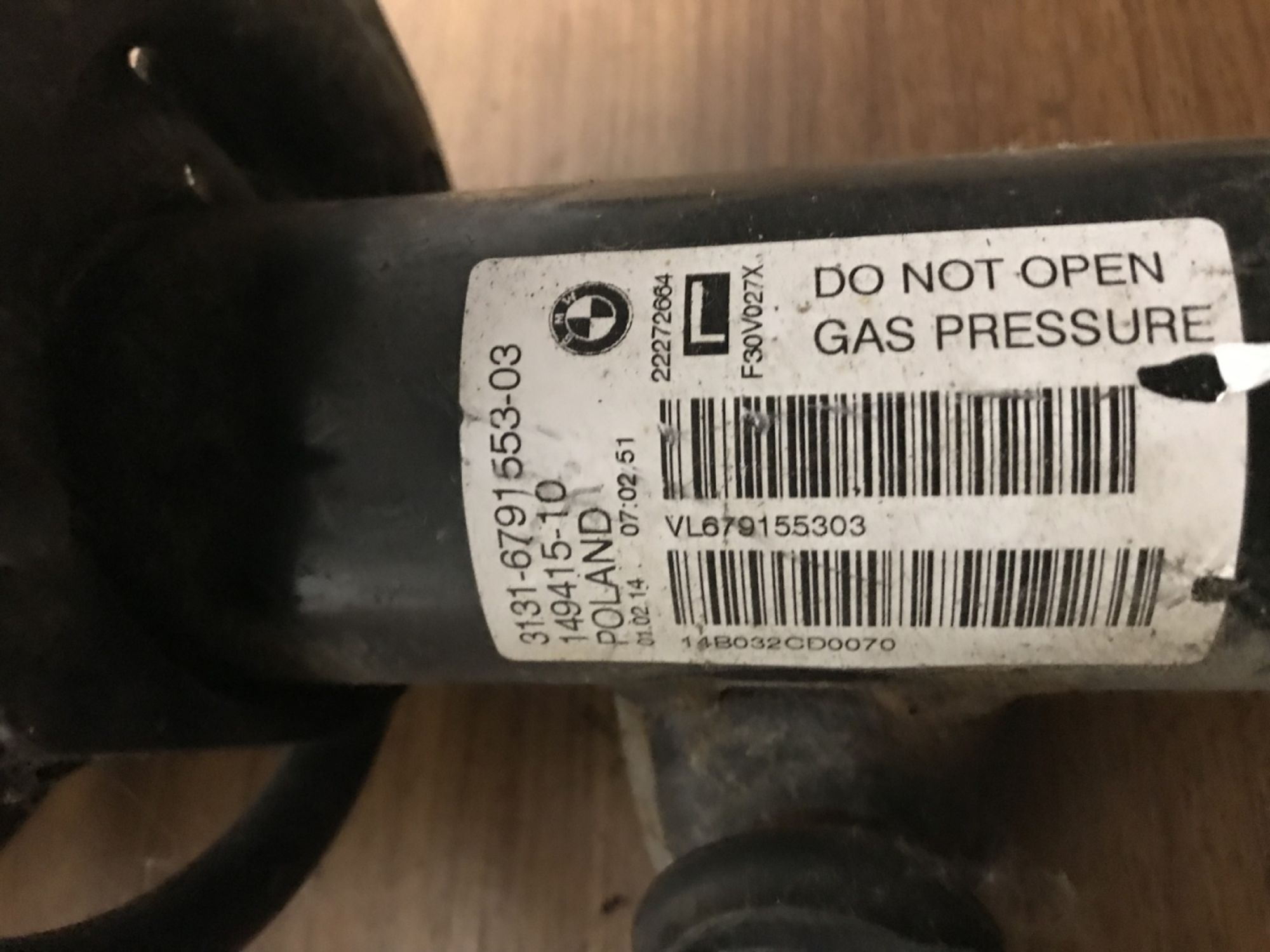 Амортизационная стойка Л ПД BMW 3 F30, 10000 рублей, Москва