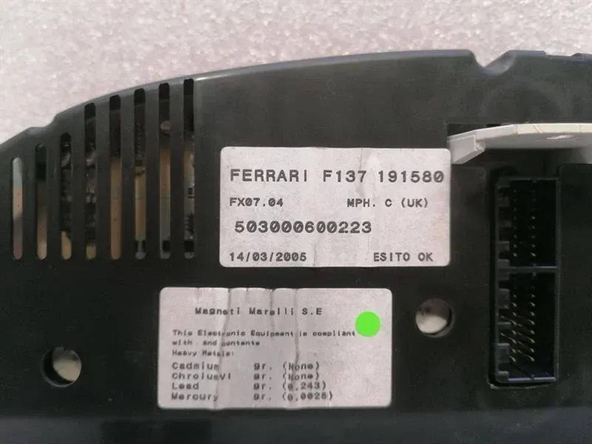 Комбинация приборов Ferrari 612 Scaglietti F137 191580, 265000 рублей, Москва