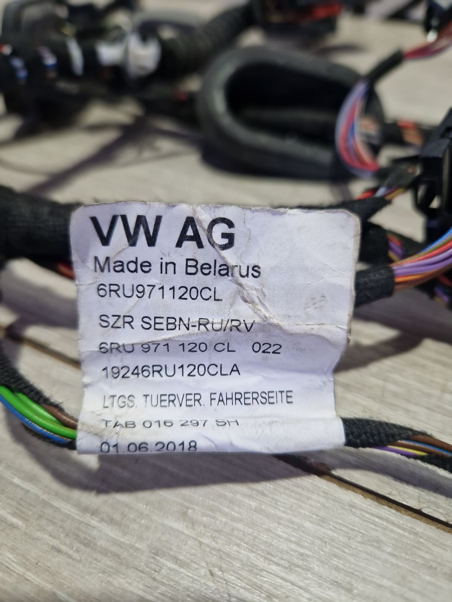 Проводка двери Volkswagen Polo Sed 5 (6C1) 2010..., 990 рублей, Брянск