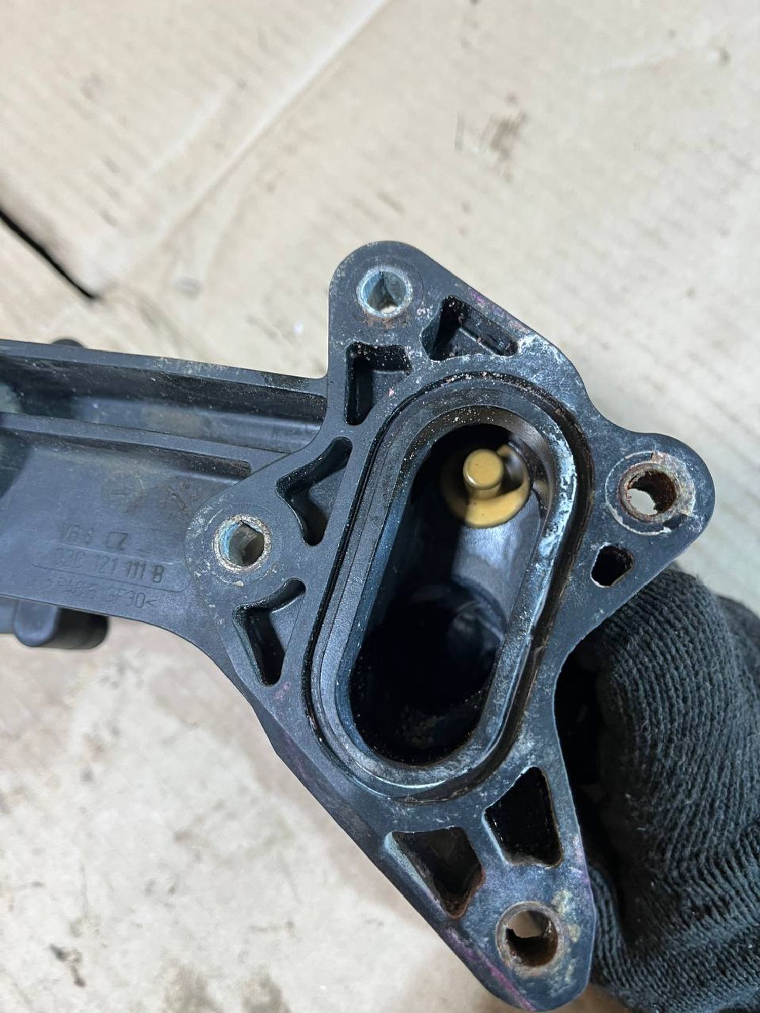 Корпус термостата Volkswagen Polo, V (2009—2015), 1500 рублей, Семиозерка