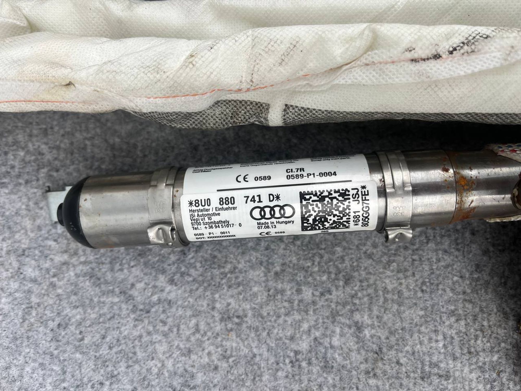 Подушка безопасности шторка правая Audi Q3, 8U, 7000 рублей, Семиозерка