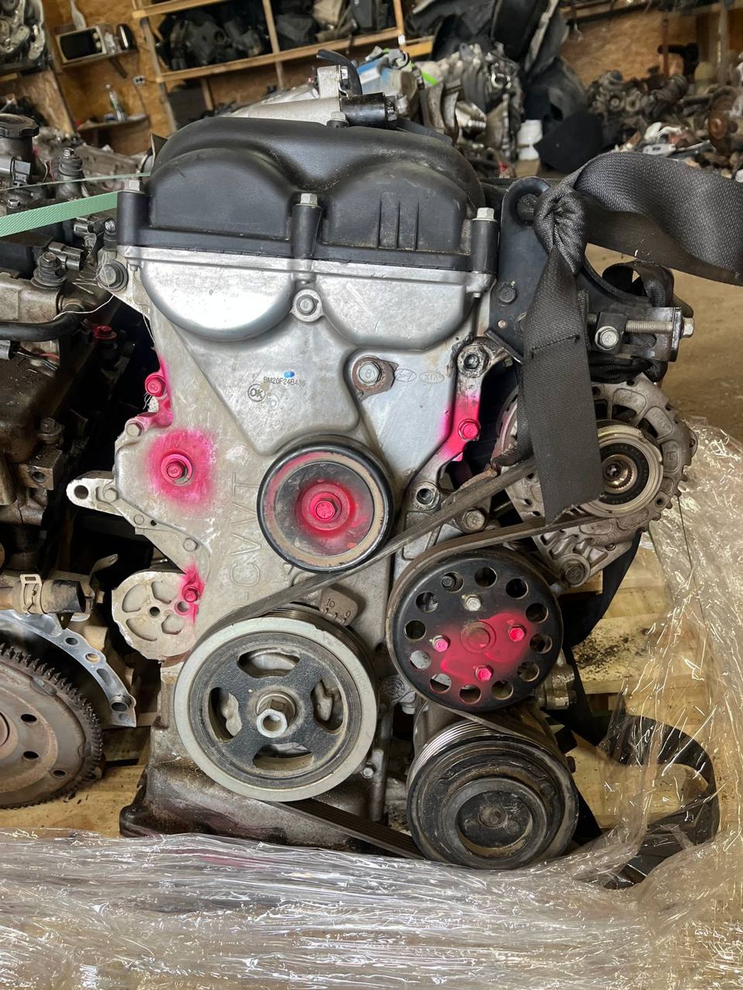 Двигатель в сборе Kia Rio, IV, 90000 рублей, Семиозерка