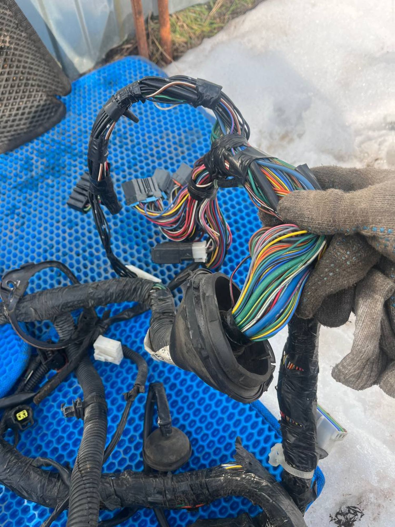 Проводка подкапотная Mitsubishi Pajero, III рестайлинг (2002—2006), 8000 рублей, Семиозерка