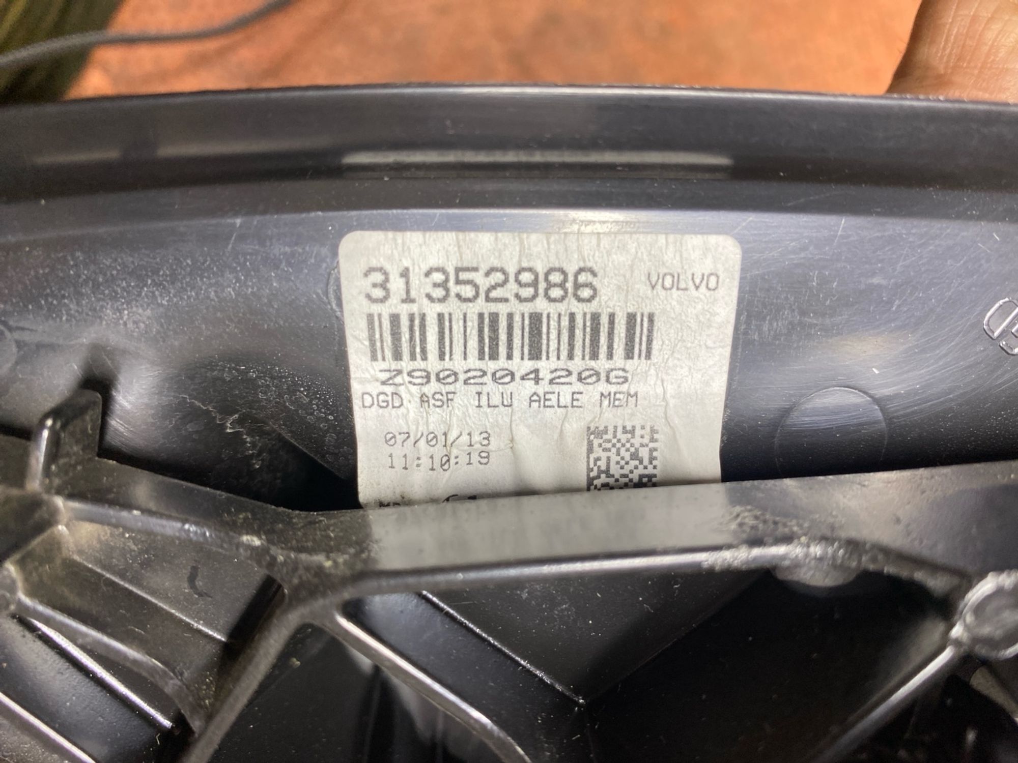 Зеркало боковое правое Volvo XC-60 2,0 2013, 7500 рублей, Москва