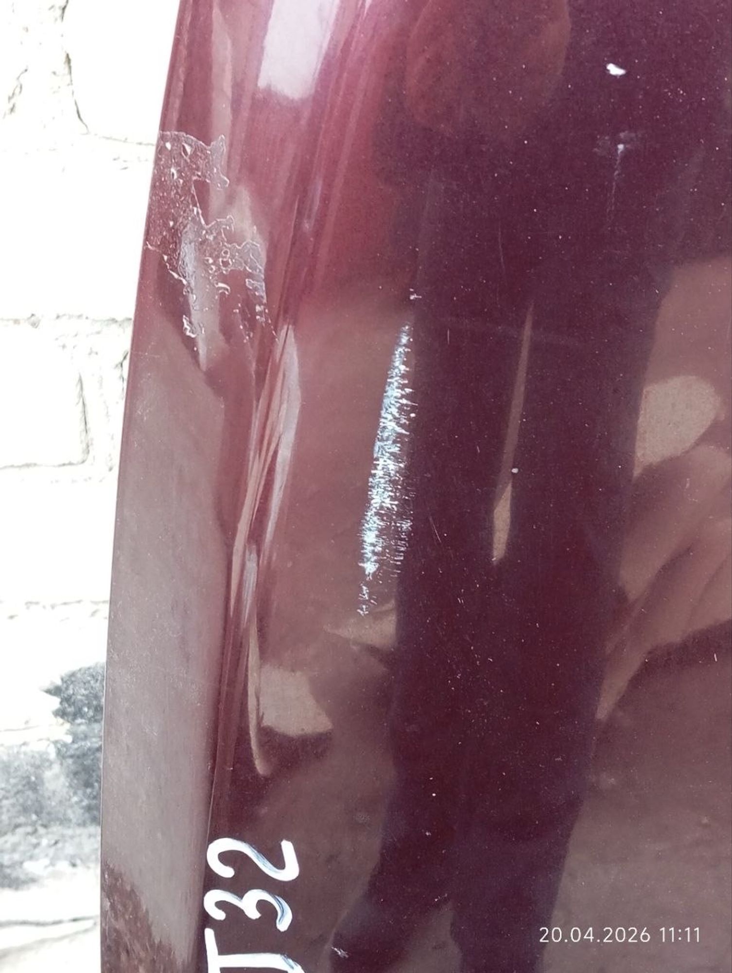 Капот Nissan Teana, J32 с решеткой бордовая, 23000 рублей, Москва