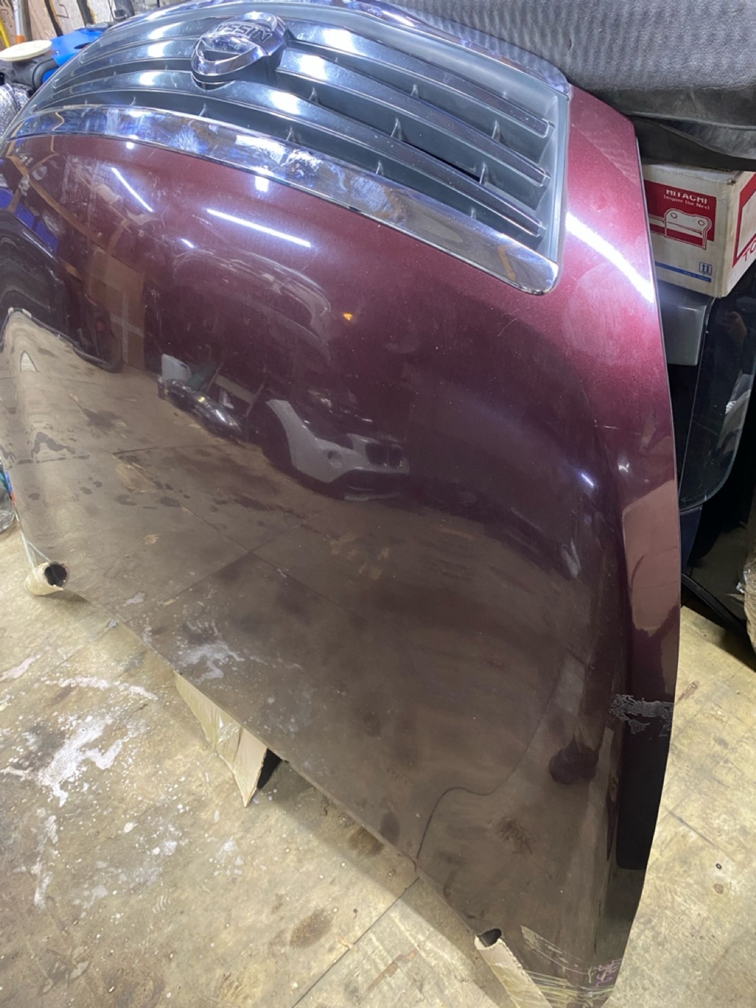 Капот Nissan Teana, J32 с решеткой бордовый, 23000 рублей, Москва