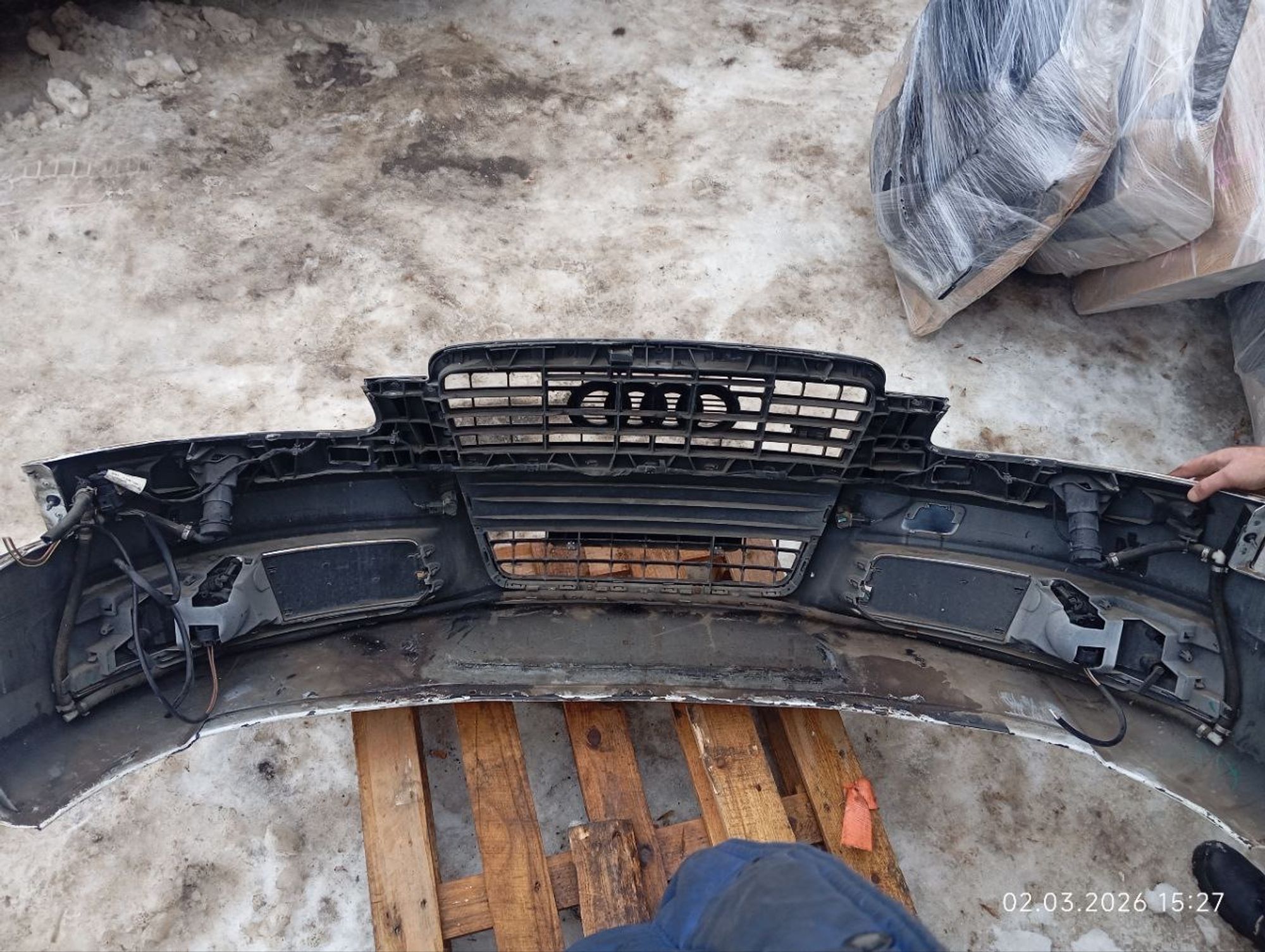 Бампер передний Audi A6 C6 2009 рестайлинг, 31000 рублей, Москва