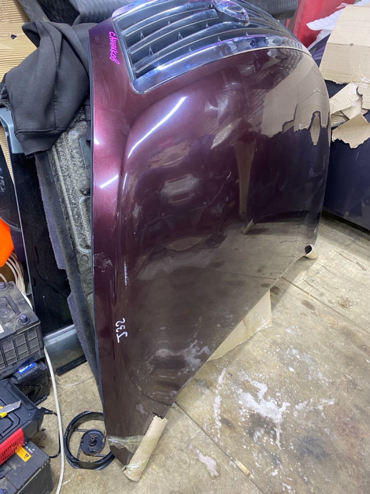 Капот Nissan Teana, J32 с решеткой бордовый, 23000 рублей, Москва