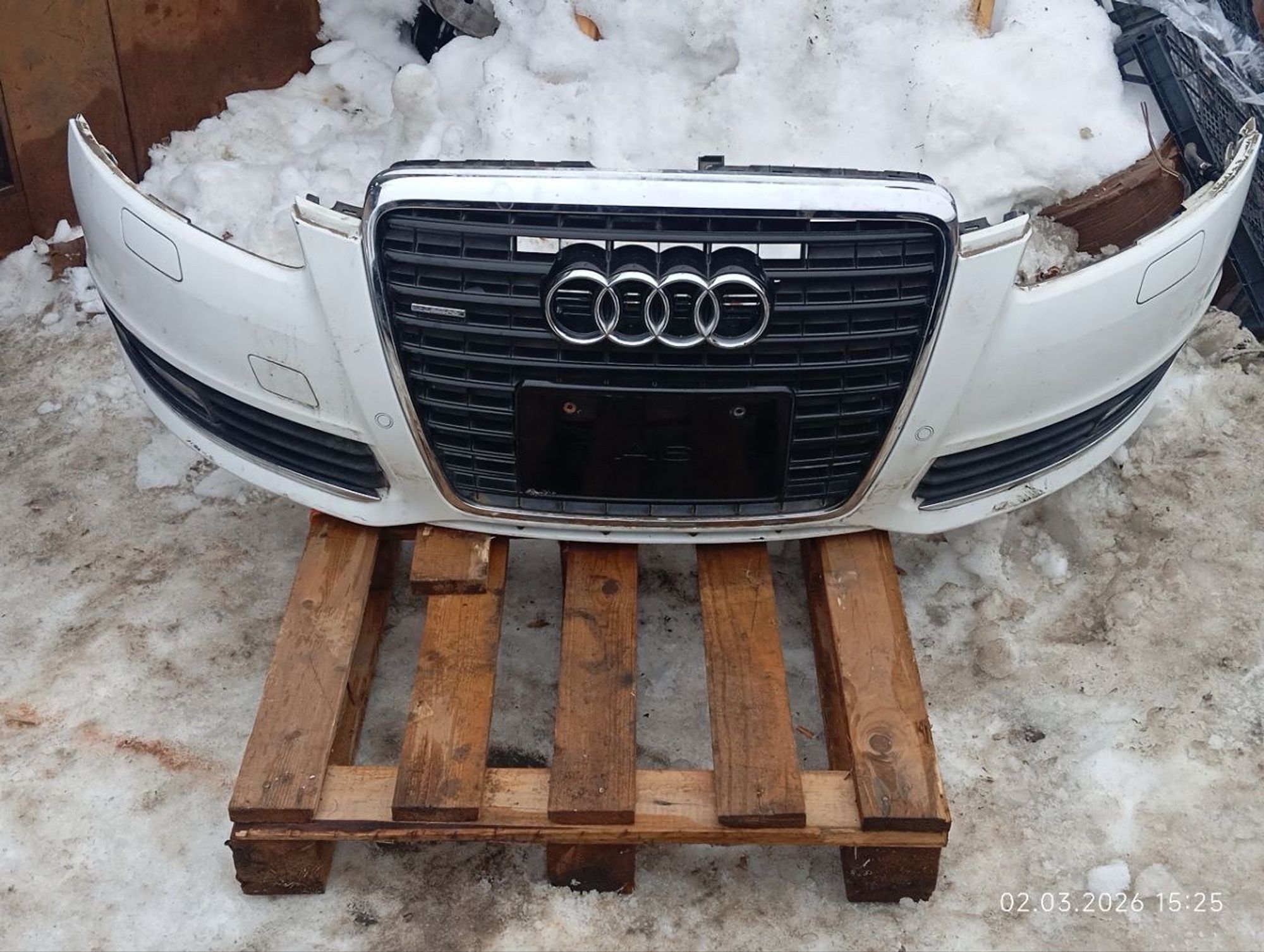 Бампер передний Audi A6 C6 2009 рестайлинг, 31000 рублей, Москва