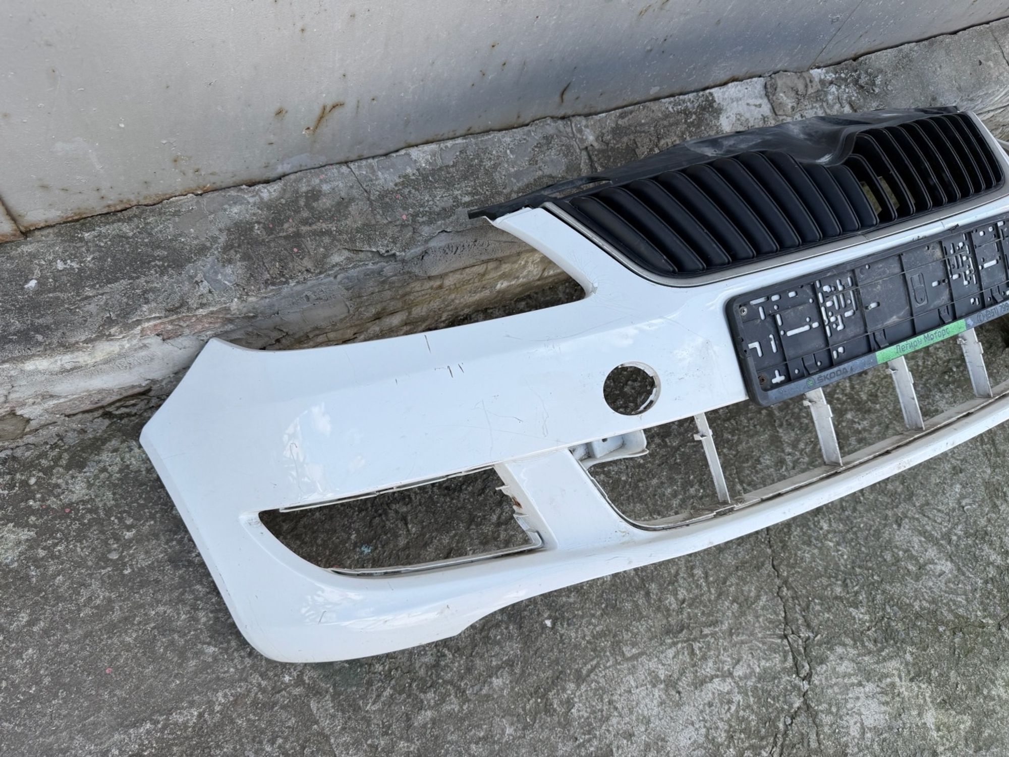 Бампер передний Skoda Fabia, II рестайлинг 2010, 13000 рублей, Челябинск