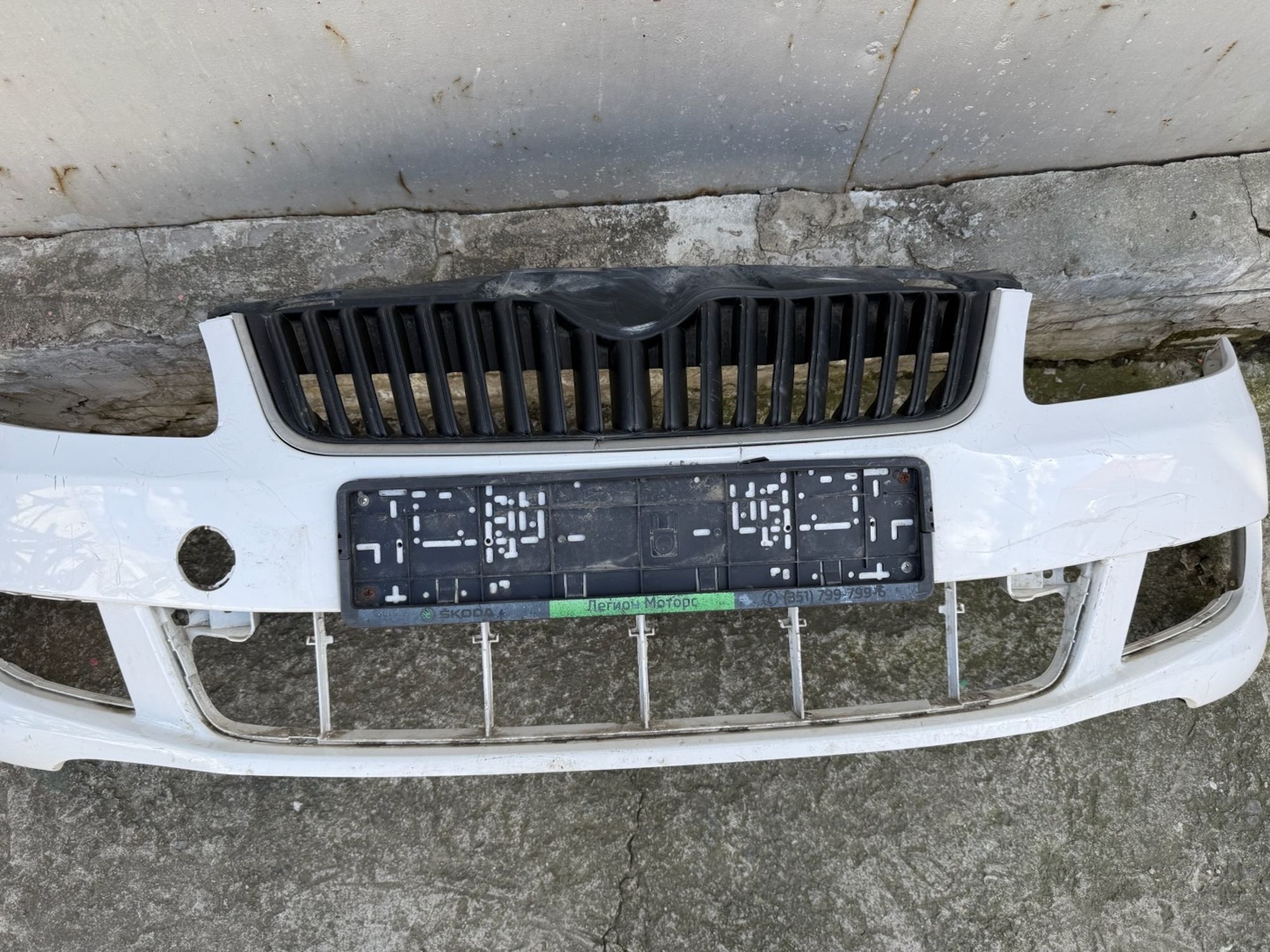 Бампер передний Skoda Fabia, II рестайлинг 2010, 13000 рублей, Челябинск