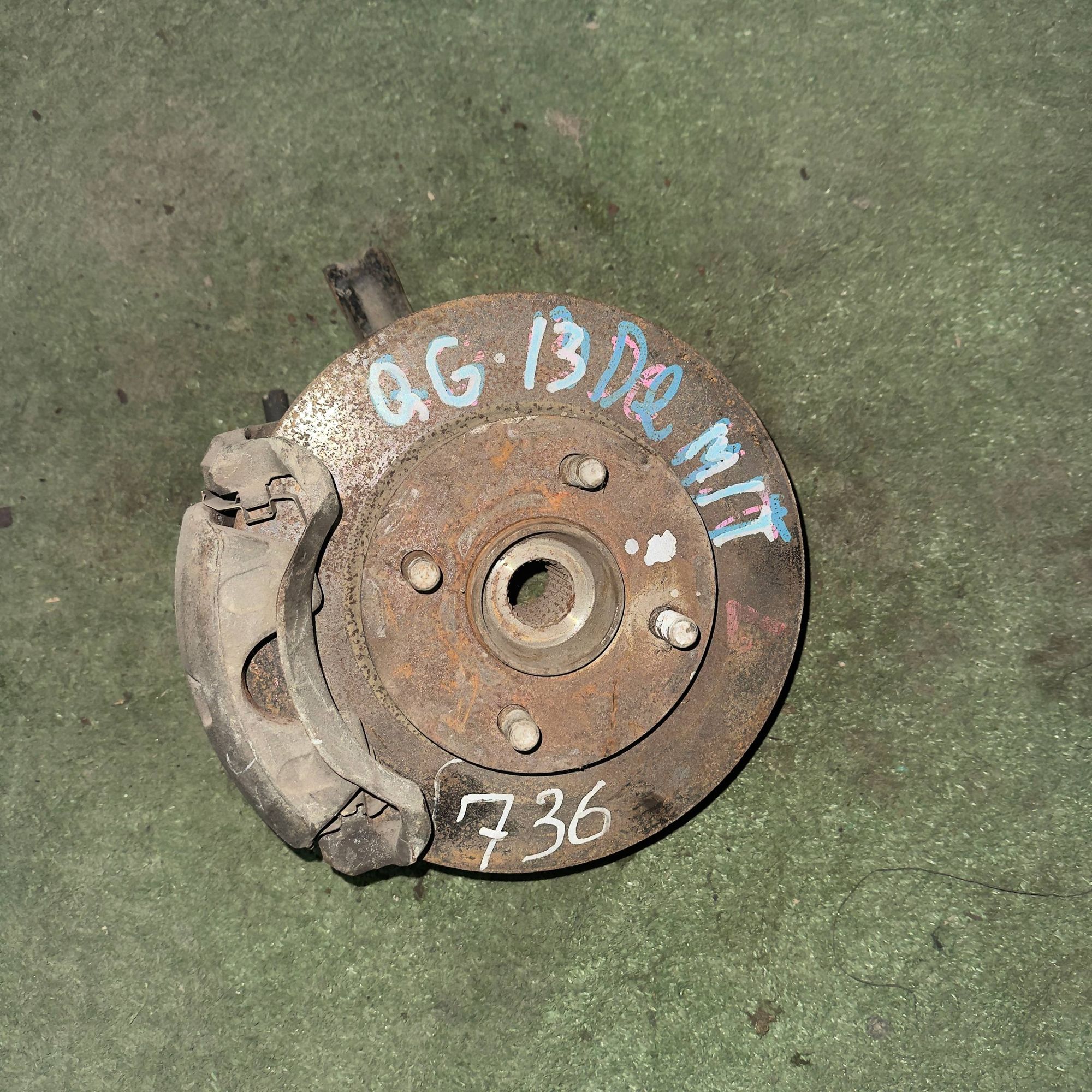 736 Ступица передняя левая NISSAN SUNNY QG13, 6000 рублей, Невинномысск