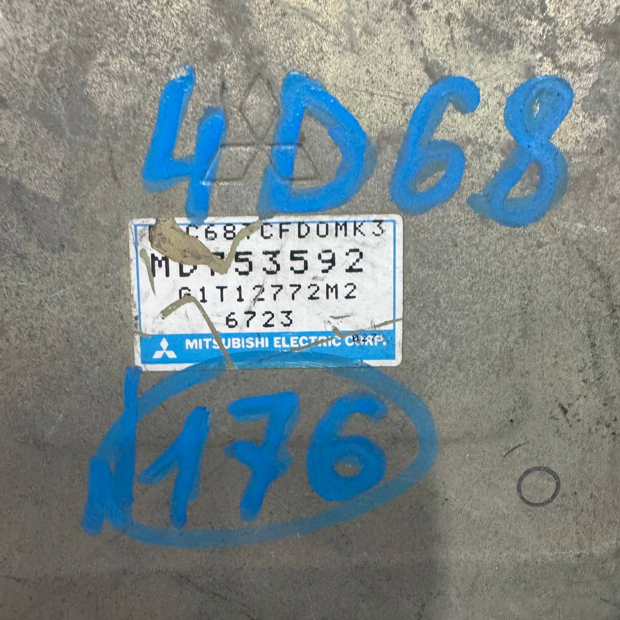 176 Блок управления двигателем MITSUBISHI CB8V 4D68, 1 рублей, Невинномысск