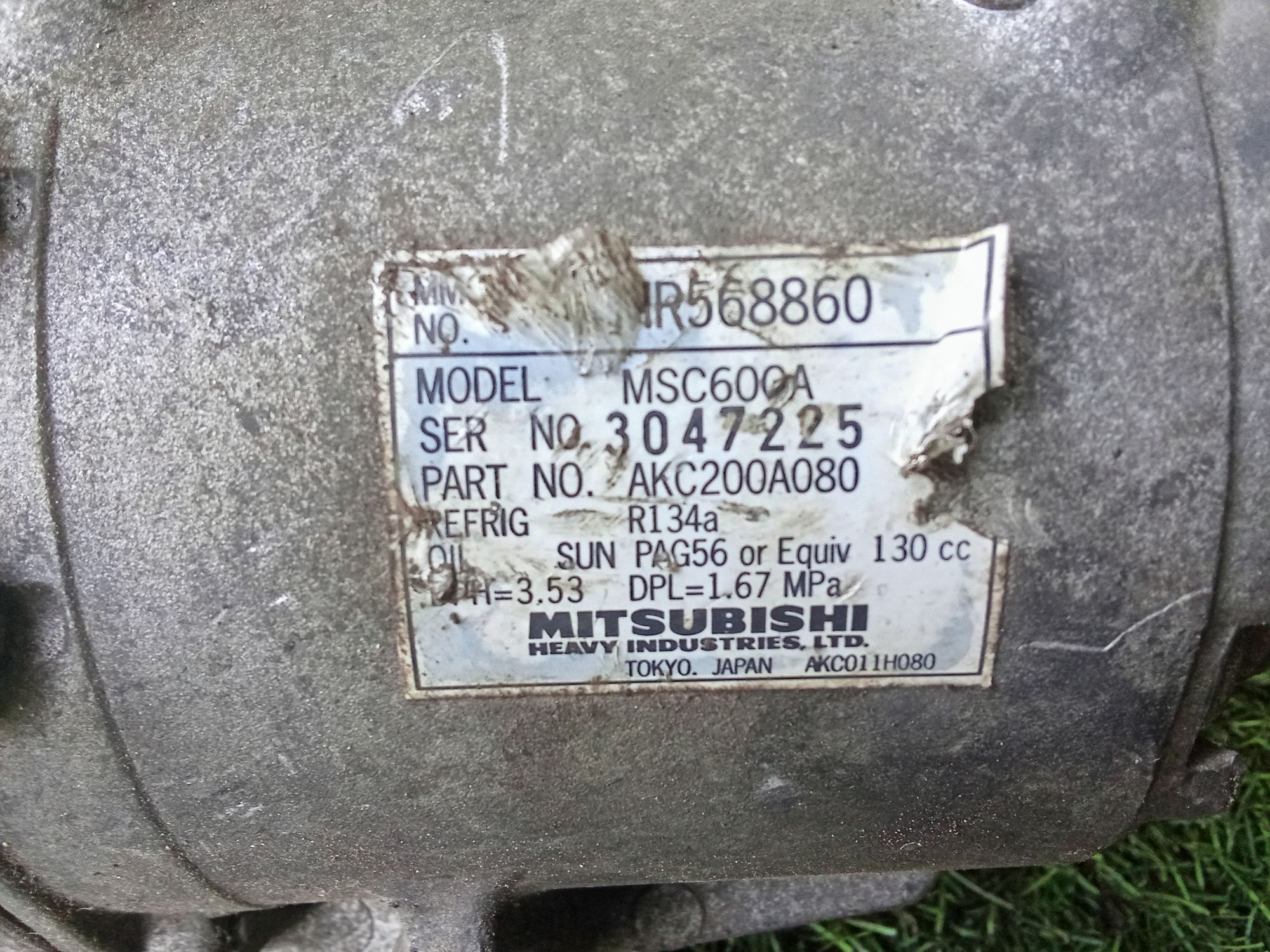 339 Компрессор кондиционера MITSUBISHI 4G19, 12500 рублей, Невинномысск