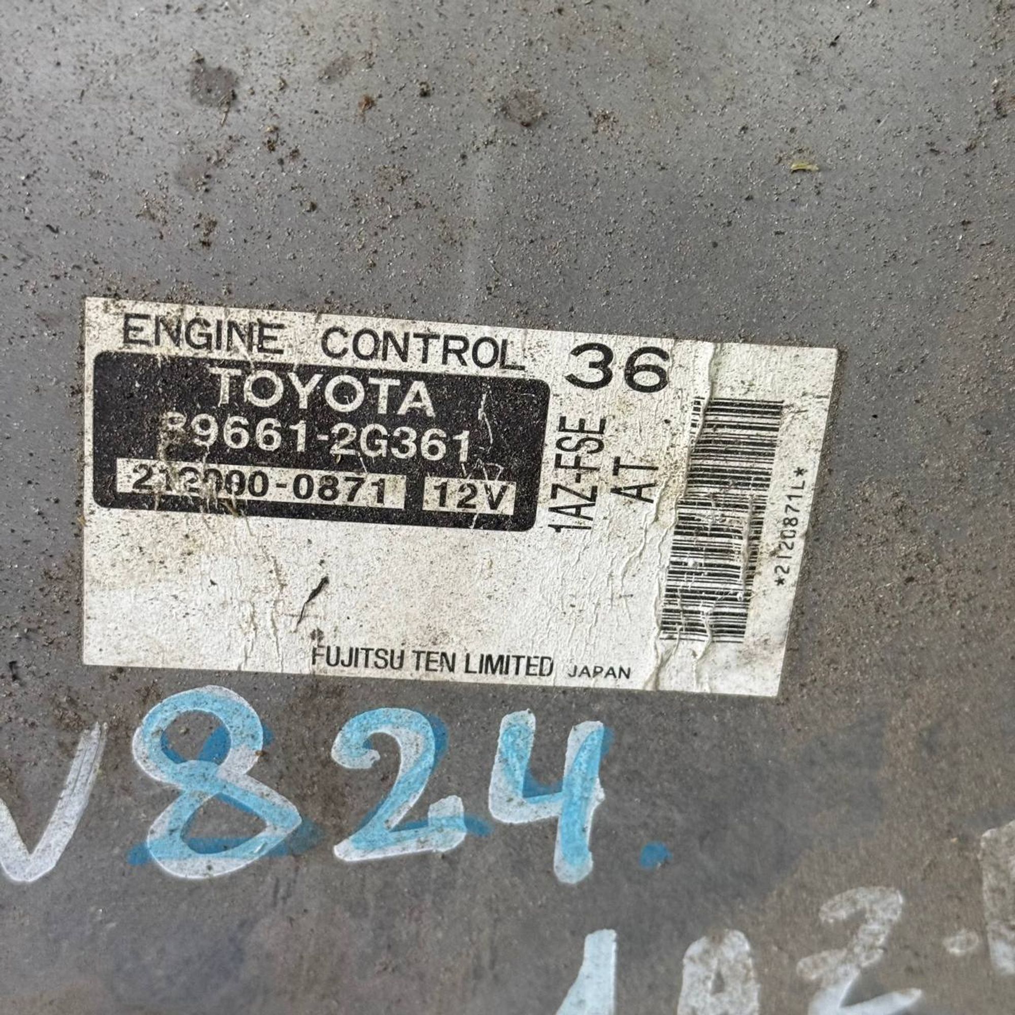 824 Блок управления двигателем TOYOTA 1AZFSE, 1 рублей, Невинномысск