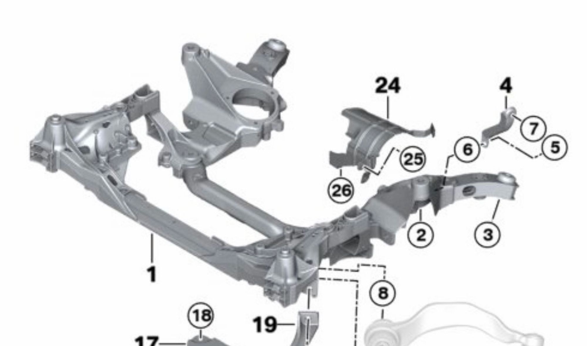 BMW 7 G12 G11 5 G30 G32 Подрамник передний, балка, 90000 рублей, Краснодар