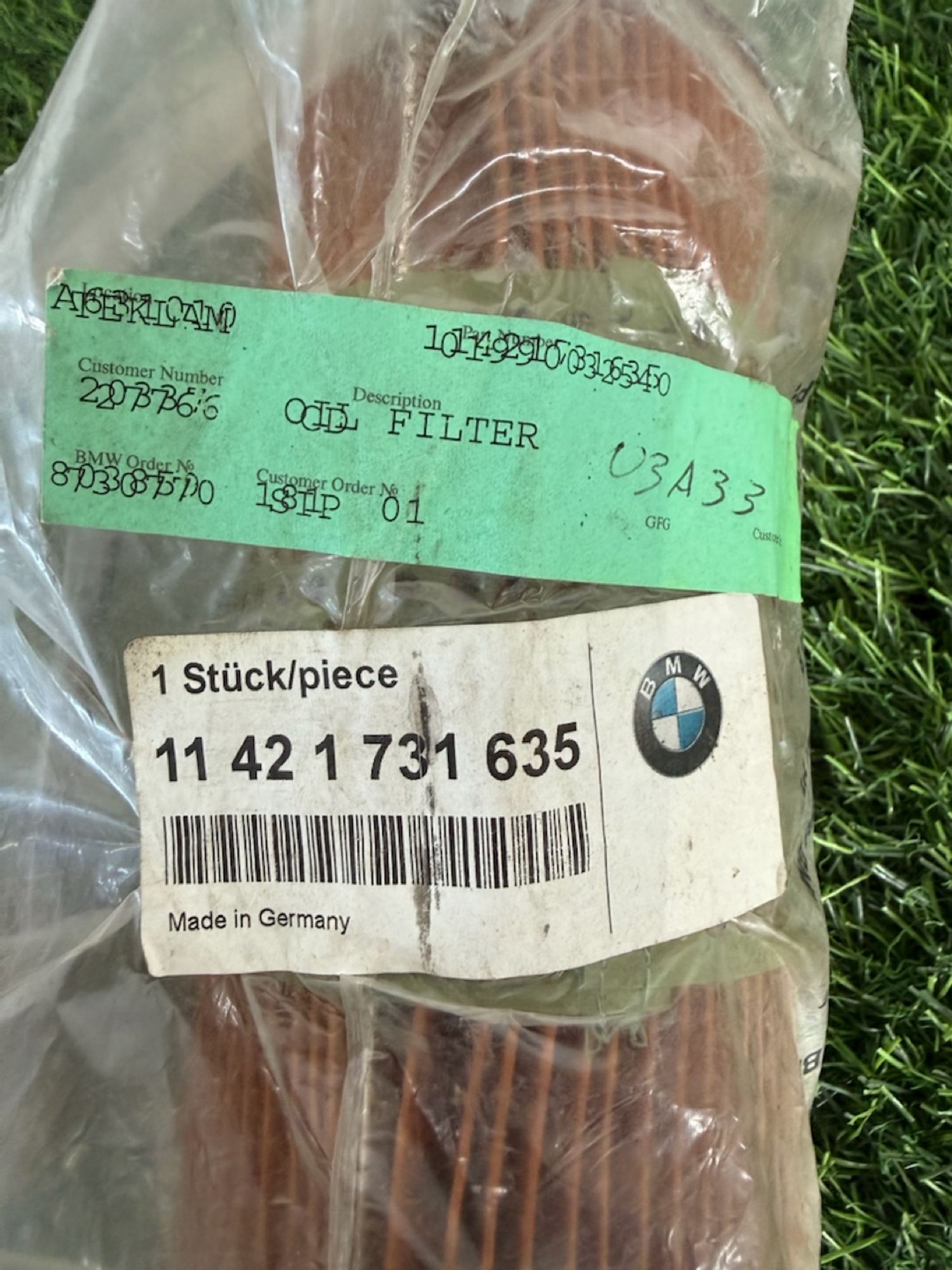 Фильтр масляный BMW 7 E32, 1200 рублей, Краснодар