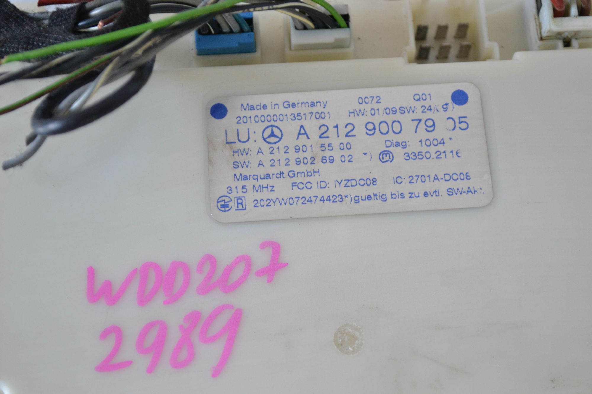 Блок бесключевого доступа Mercedes W204/W207/W212 из Японии, 3400 рублей, Кореновск