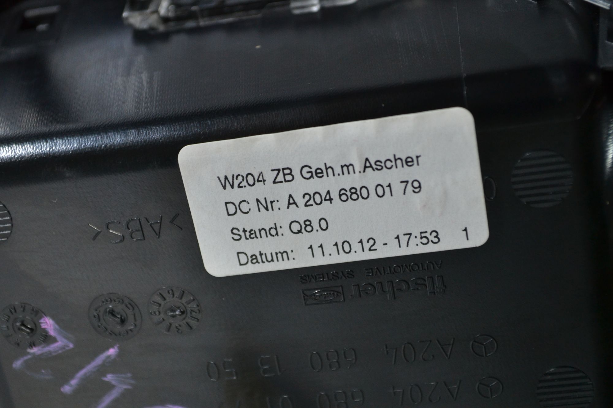 Пепельница передняя оригинал Mercedes W204 из Японии, 1400 рублей, Кореновск