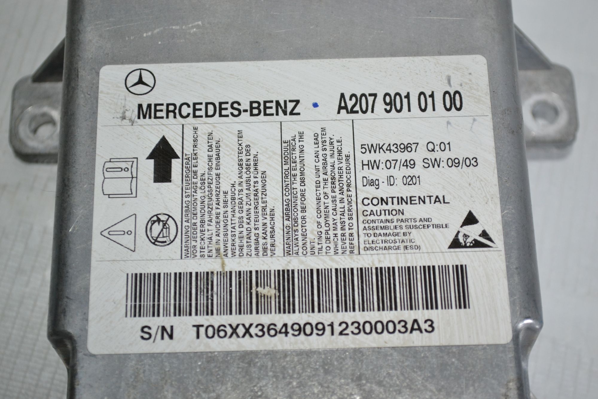 Блок управления Airbag Mercedes W212/W207 из Японии, 2490 рублей, Кореновск