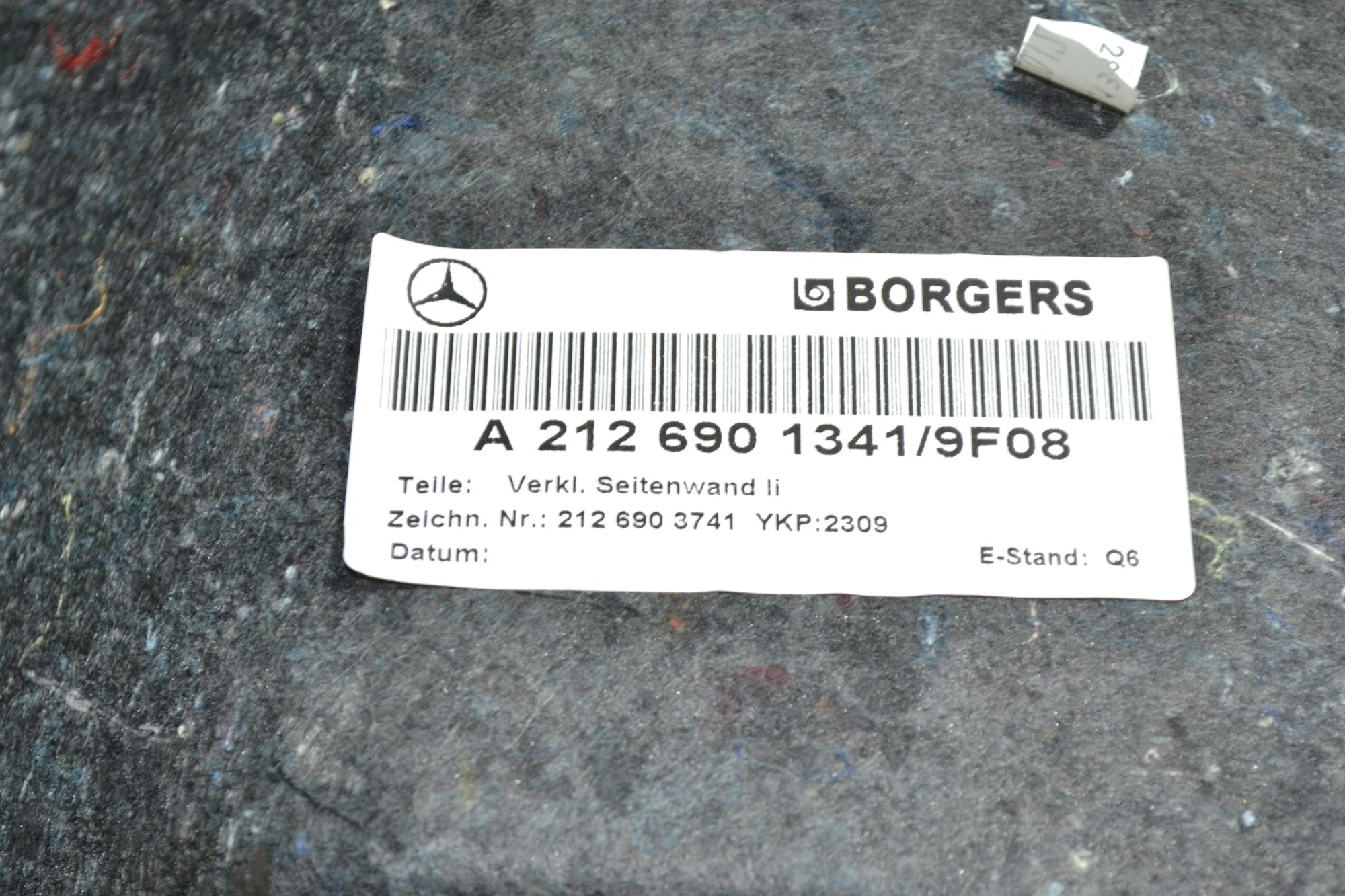 Обшивка багажника левая оригинал Mercedes E W212 из Японии, 2900 рублей, Кореновск