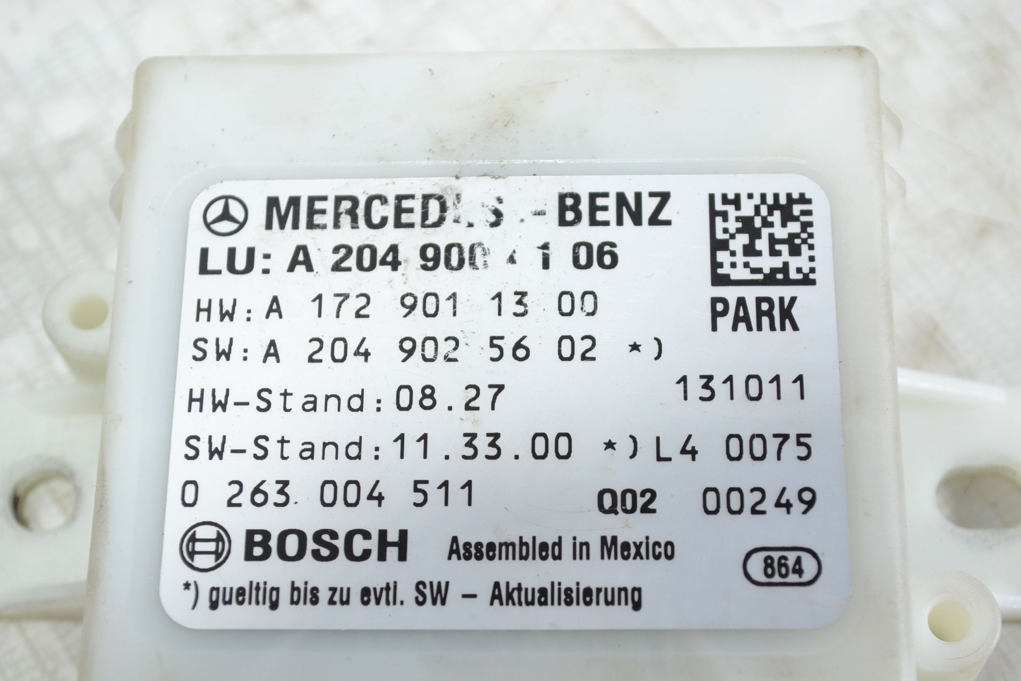 Блок управления парктрониками оригинал Mercedes С W204 из Японии, 3500 рублей, Кореновск