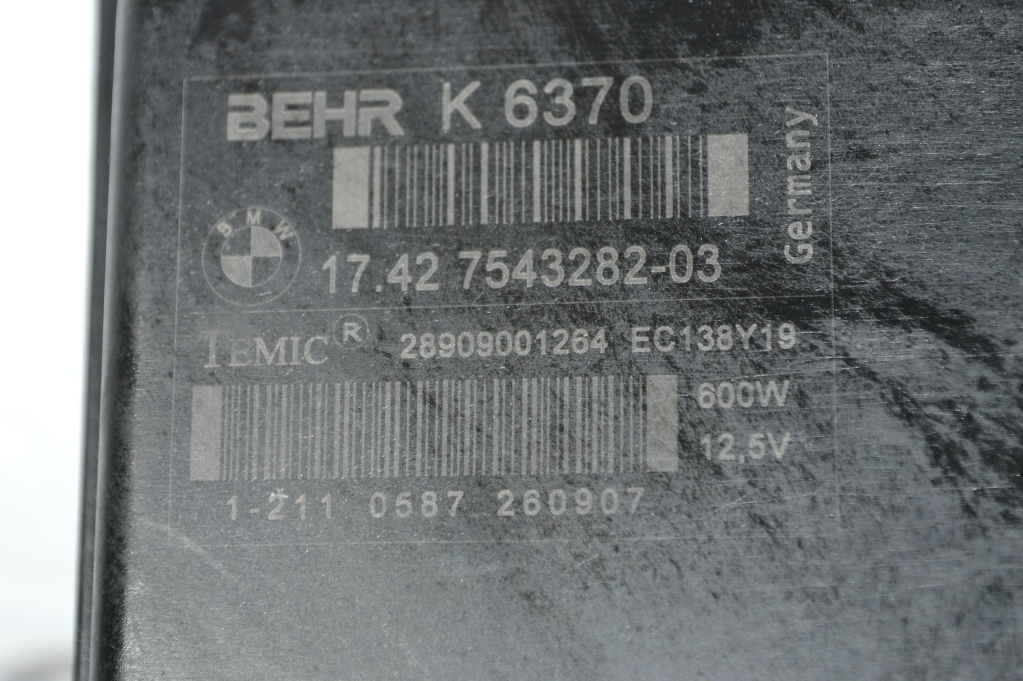 Вентилятор радиатора оригинал BMW 5 E60 из Японии, 18900 рублей, Кореновск
