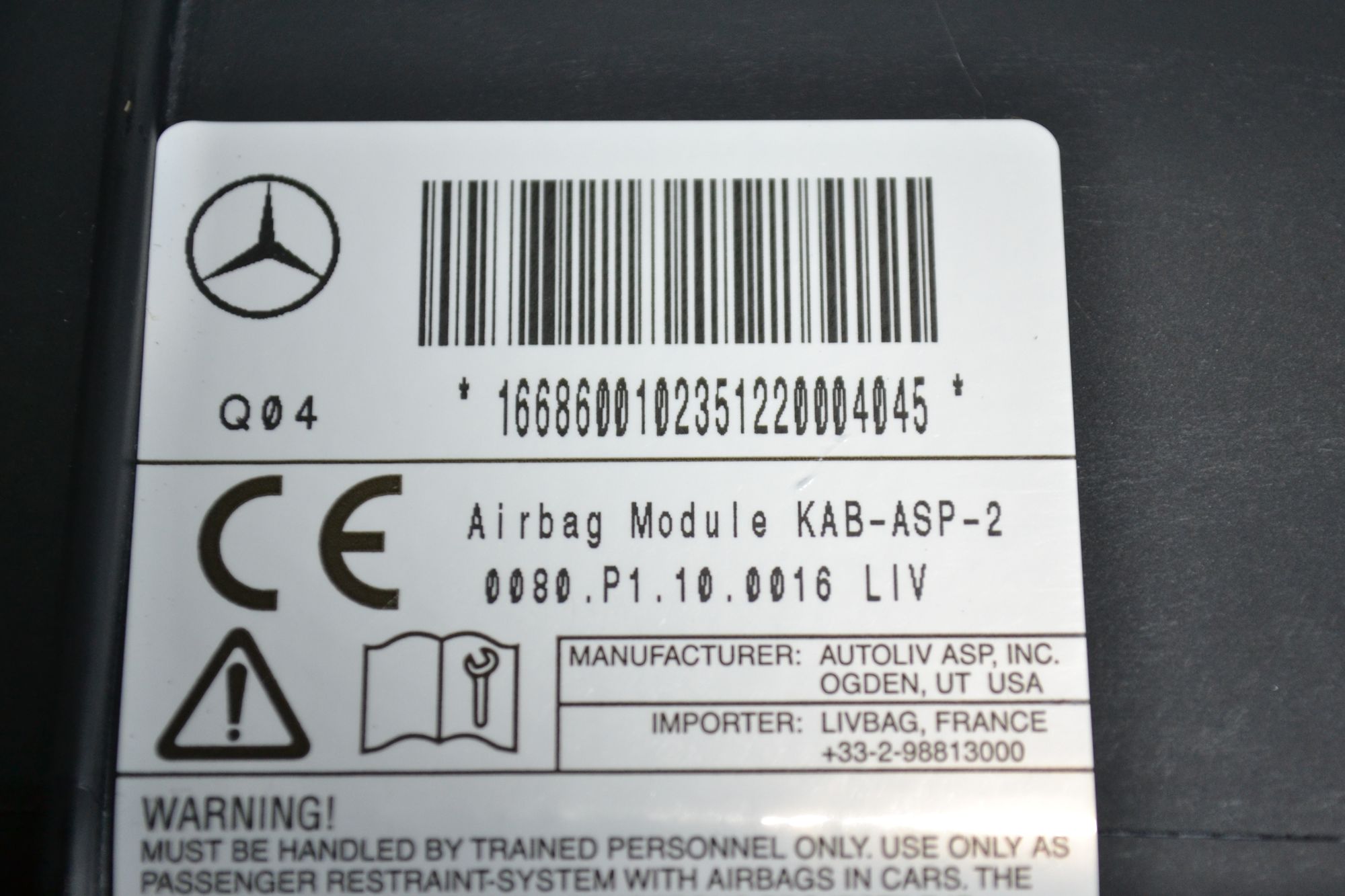 Подушка безопасности в колени оригинал Mercedes W166  из Японии, 2900 рублей, Кореновск