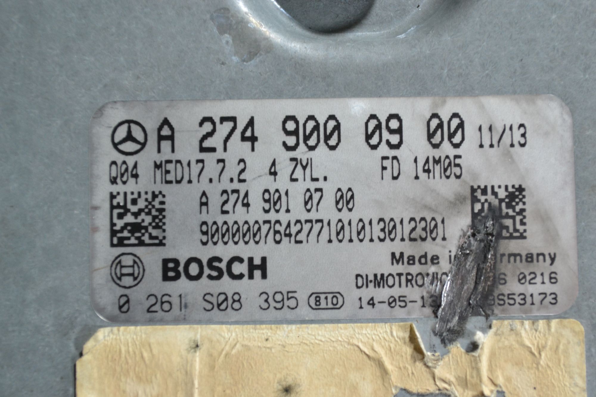 Блок управления двигателем Mercedes W212/W207 рест M274 из Японии, 22900 рублей, Кореновск