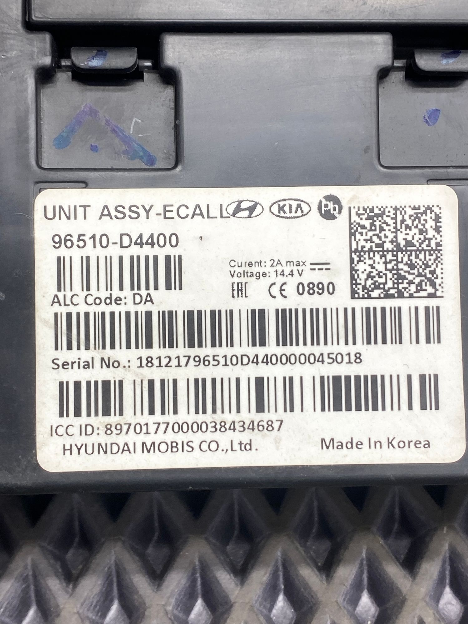 Б/У блок глонасс Kia Optima 4 JF (G4KJ) 2.4L AT 2019 GT-Line, 2990 рублей, Краснодар