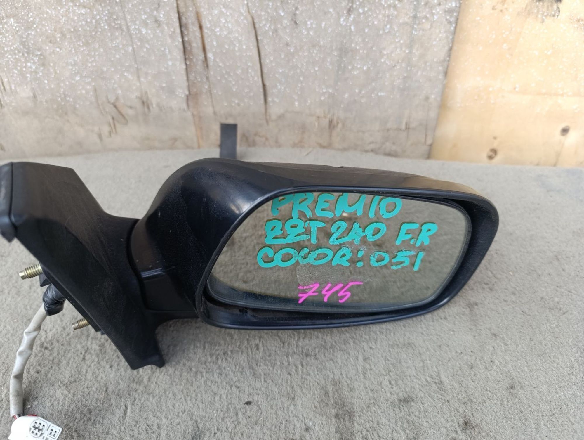 Зеркало правое Toyota Premio, Allion zzt240, 1000 рублей, Ленина