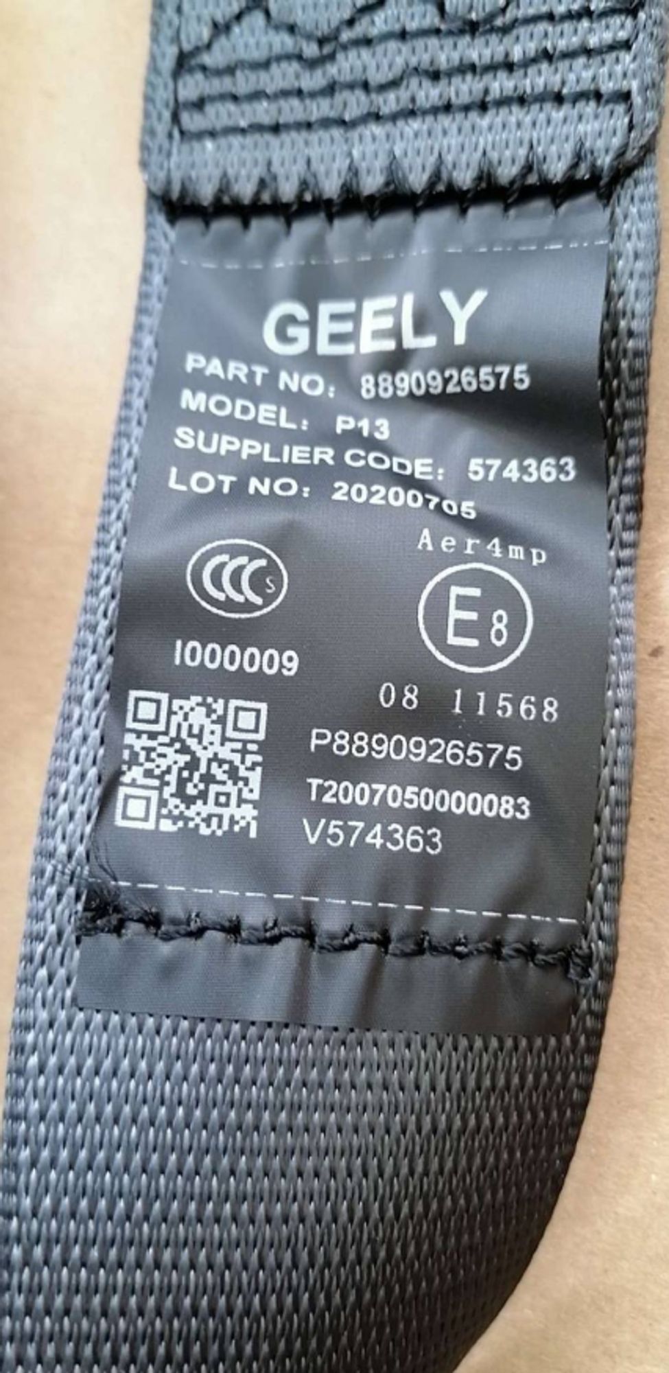 РЕМЕНЬ БЕЗОПАСНОСТИ ПЕРЕДНИЙ ПРАВЫЙ, 23899 рублей, Сургут