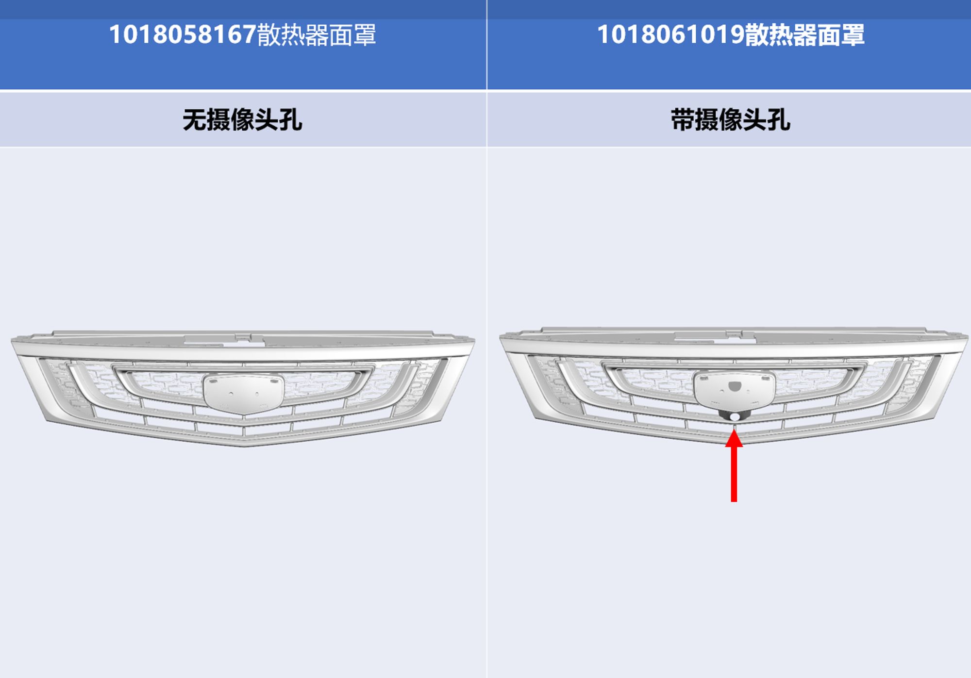 Решетка радиатора с отверстием под камеру NL3, 46243 рублей, Сургут