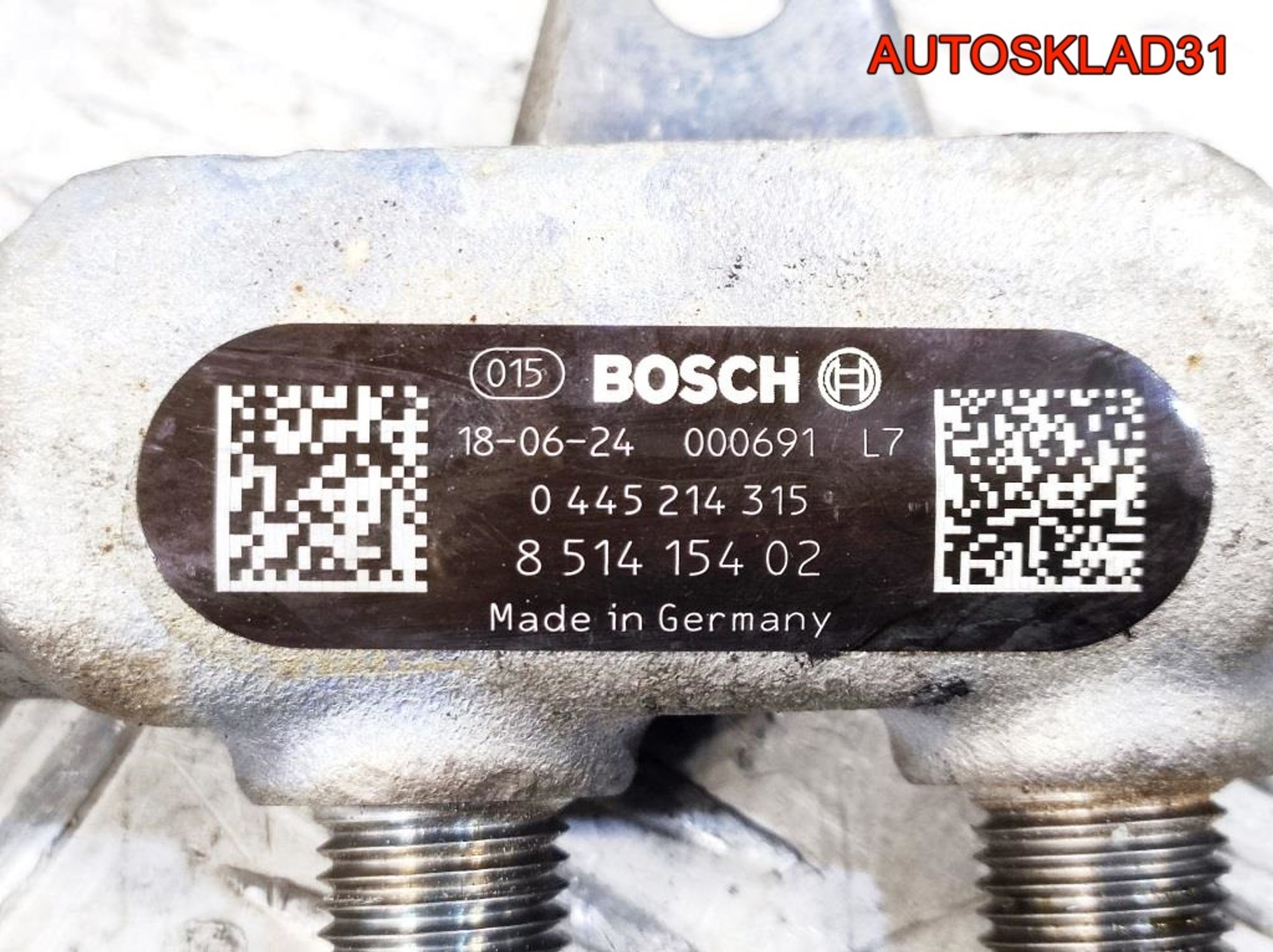 Рейка топливная в сборе BMW F30 B47D20A 0445214315, 9800 рублей, Дубовое