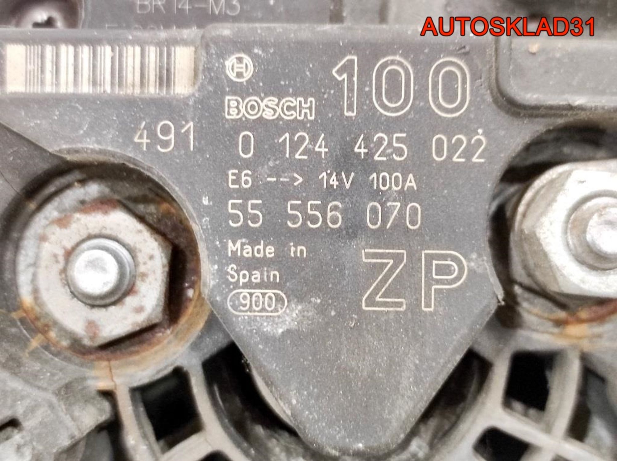 Генератор 100A Opel Astra G 1,8 Z18XE 55556070 (Р), 5000 рублей, Дубовое