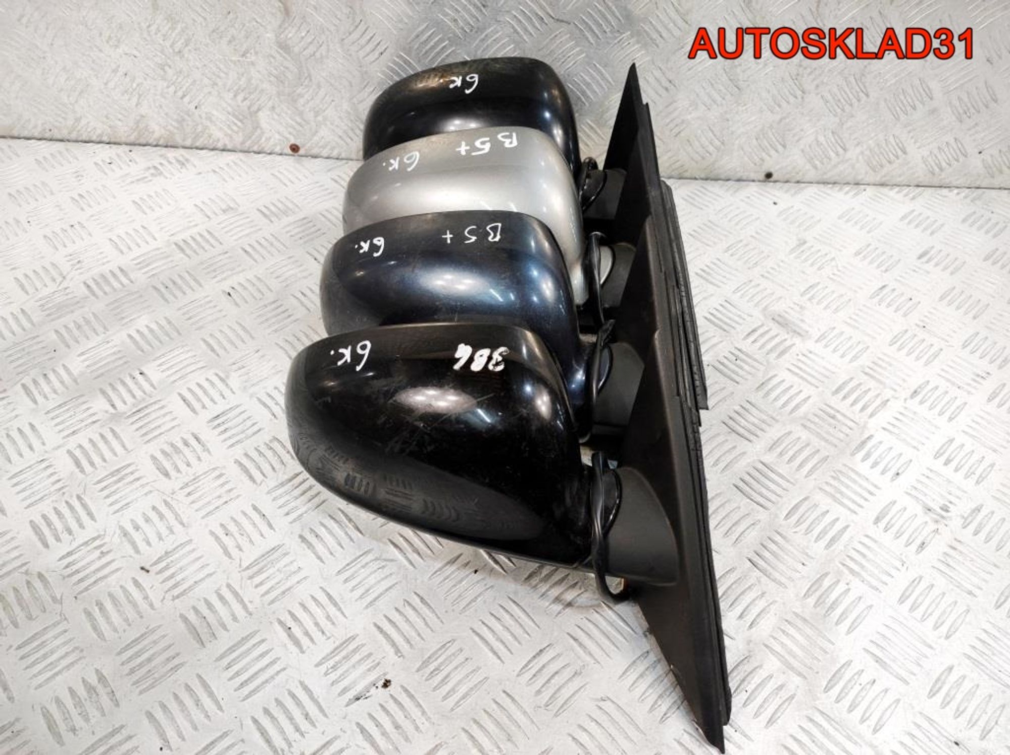 Зеркало правое 6 контактов VW Passat B5+ 3B0857934B, 3600 рублей, Дубовое