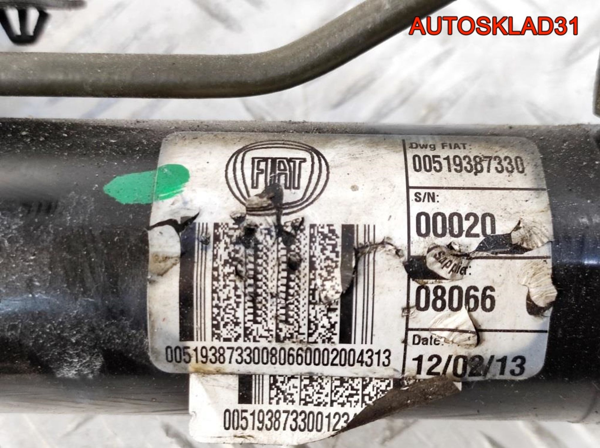 Рейка рулевая Fiat Doblo 00519387330, 10800 рублей, Дубовое