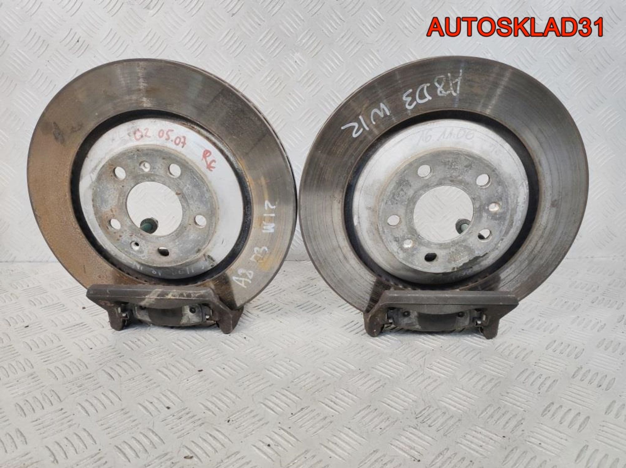 Диски тормозные задние 335 мм Audi A8 D3 6.0 W12 BHT бензин, 27000 рублей, Дубовое