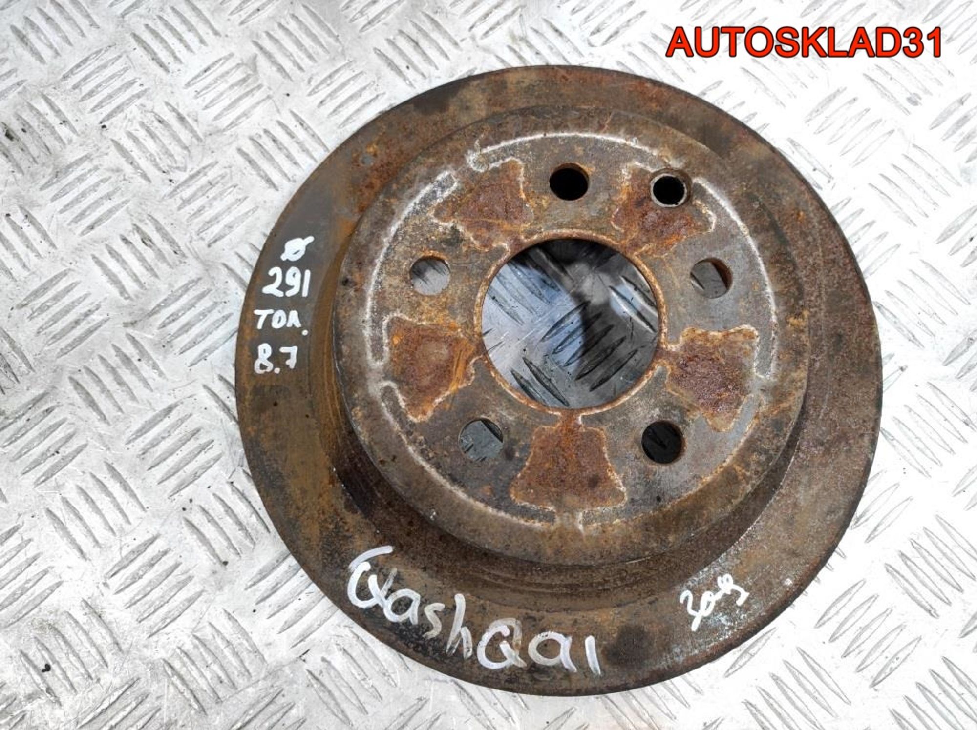 Диск тормозной задний Nissan Qashqai J10 43206JD00A, 900 рублей, Дубовое