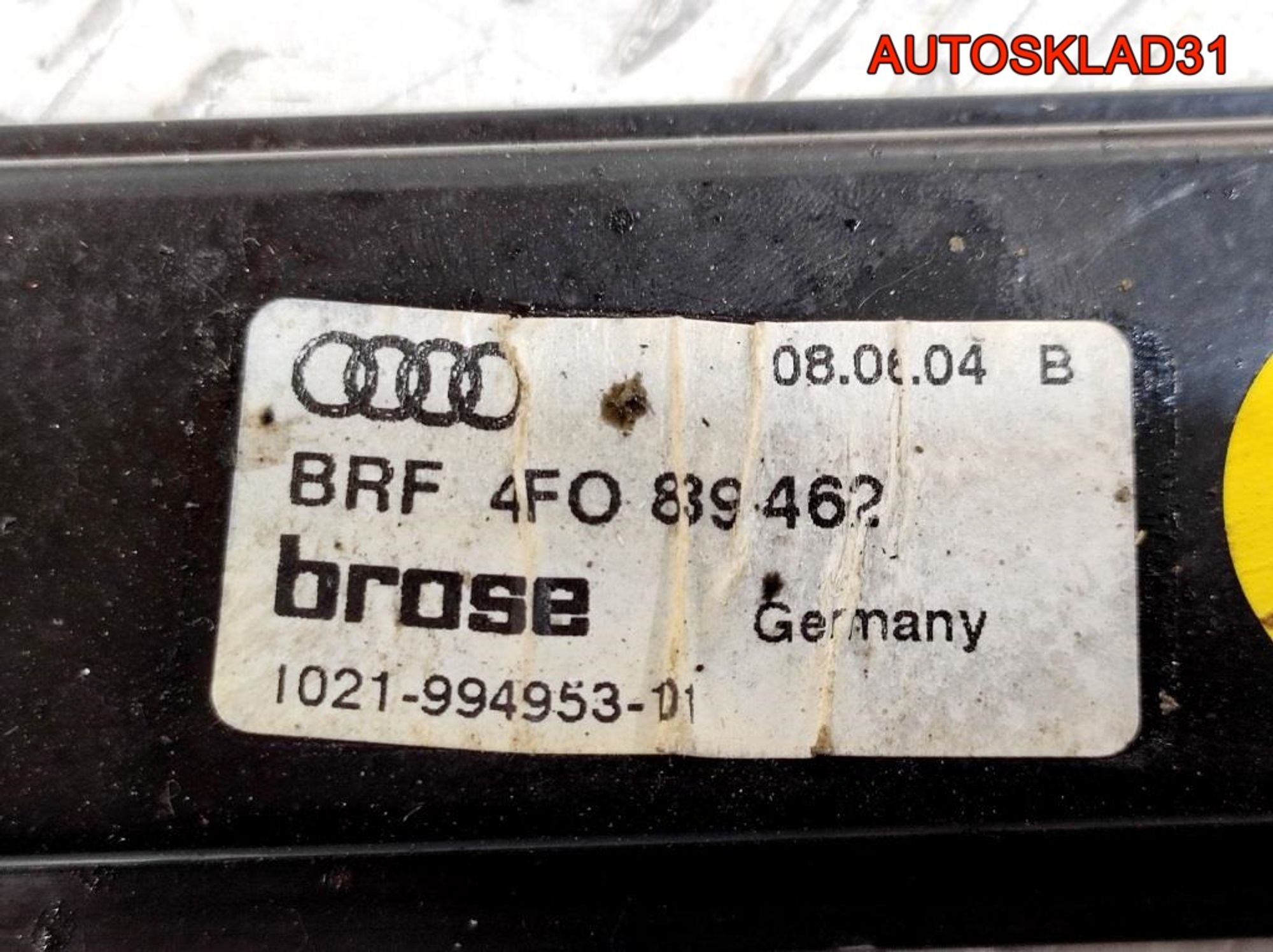 Стеклоподъемник задний правый Audi A6 C6 4F0839462, 2300 рублей, Дубовое