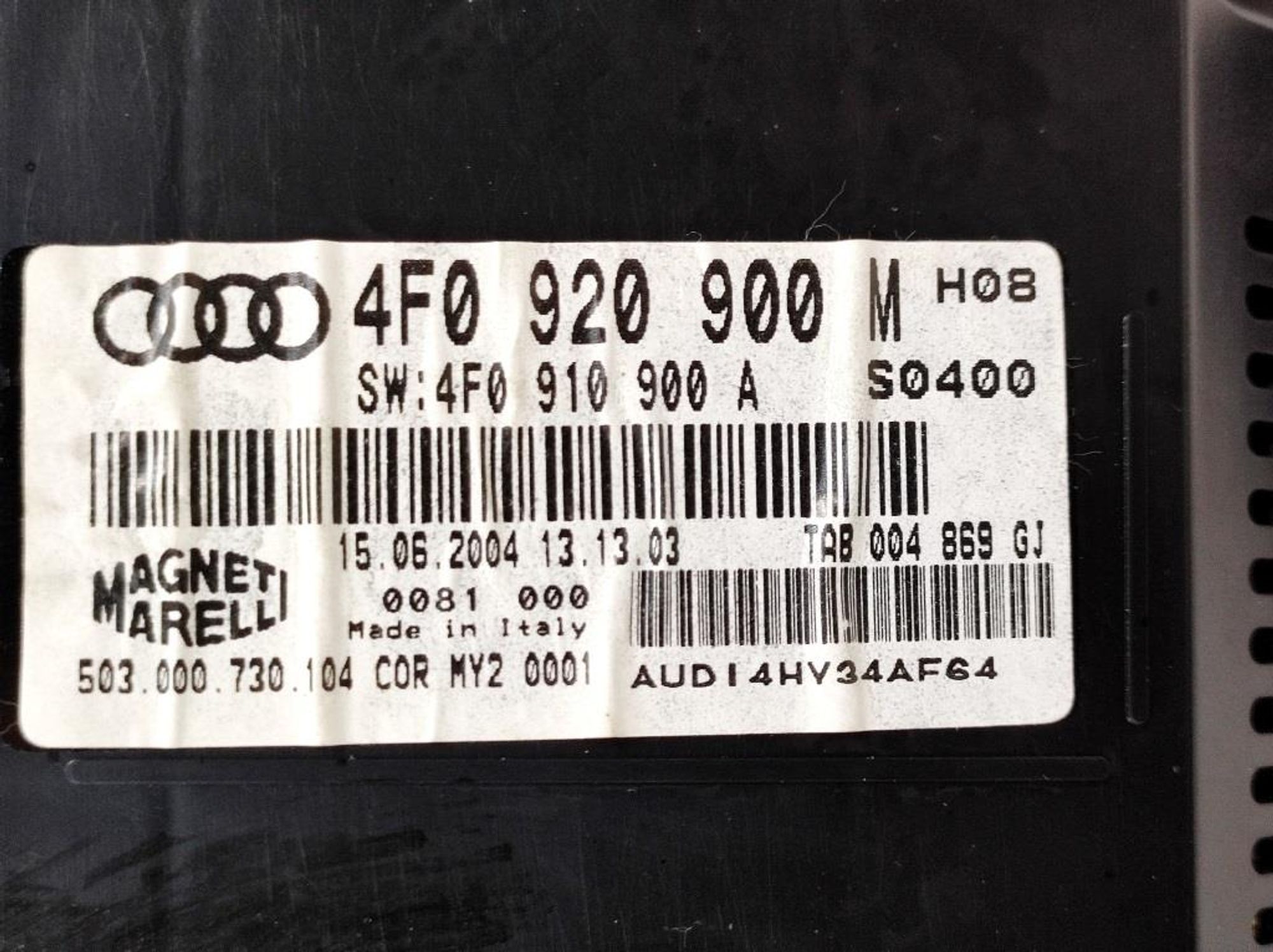 Панель приборов Audi A6 C6 Бензин 4F0920900M, 10800 рублей, Дубовое