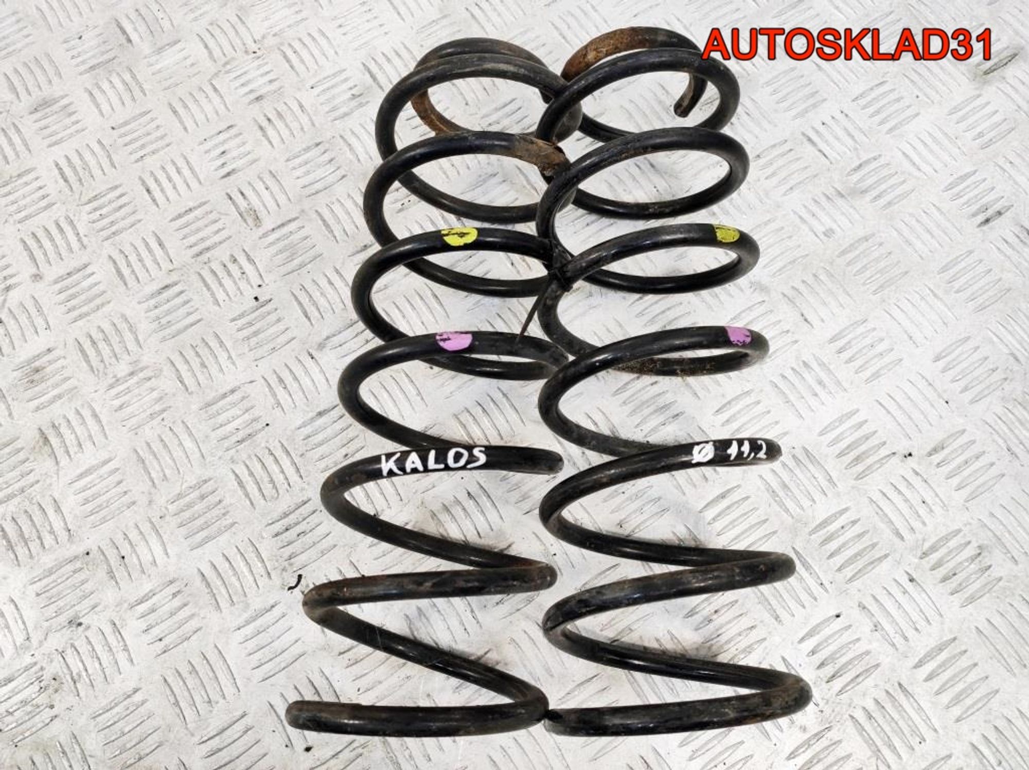 Пружина задняя комплект Chevrolet Aveo 96653225, 1800 рублей, Дубовое