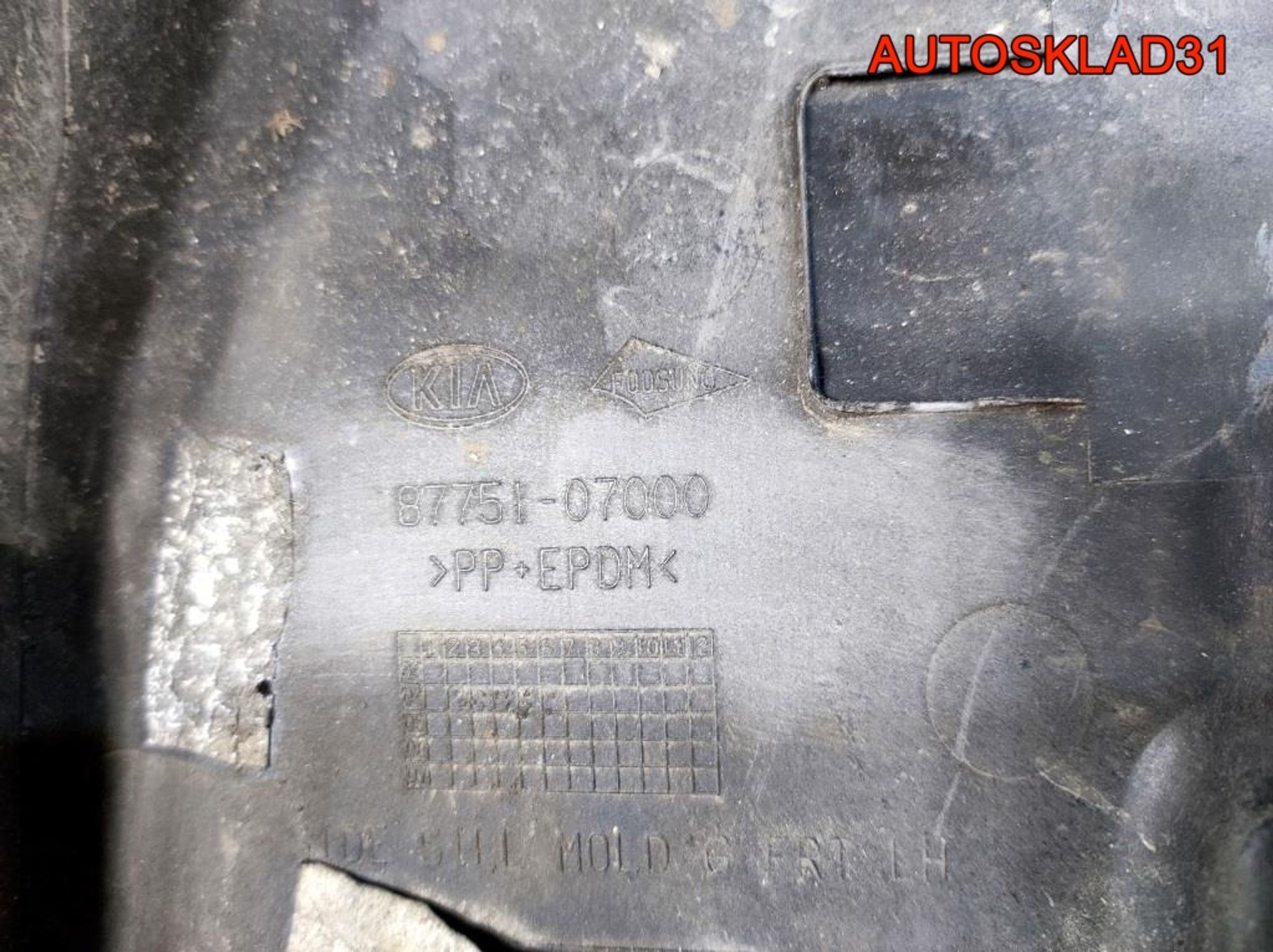 Накладка на порог левая Kia Picanto 8775107000, 500 рублей, Дубовое