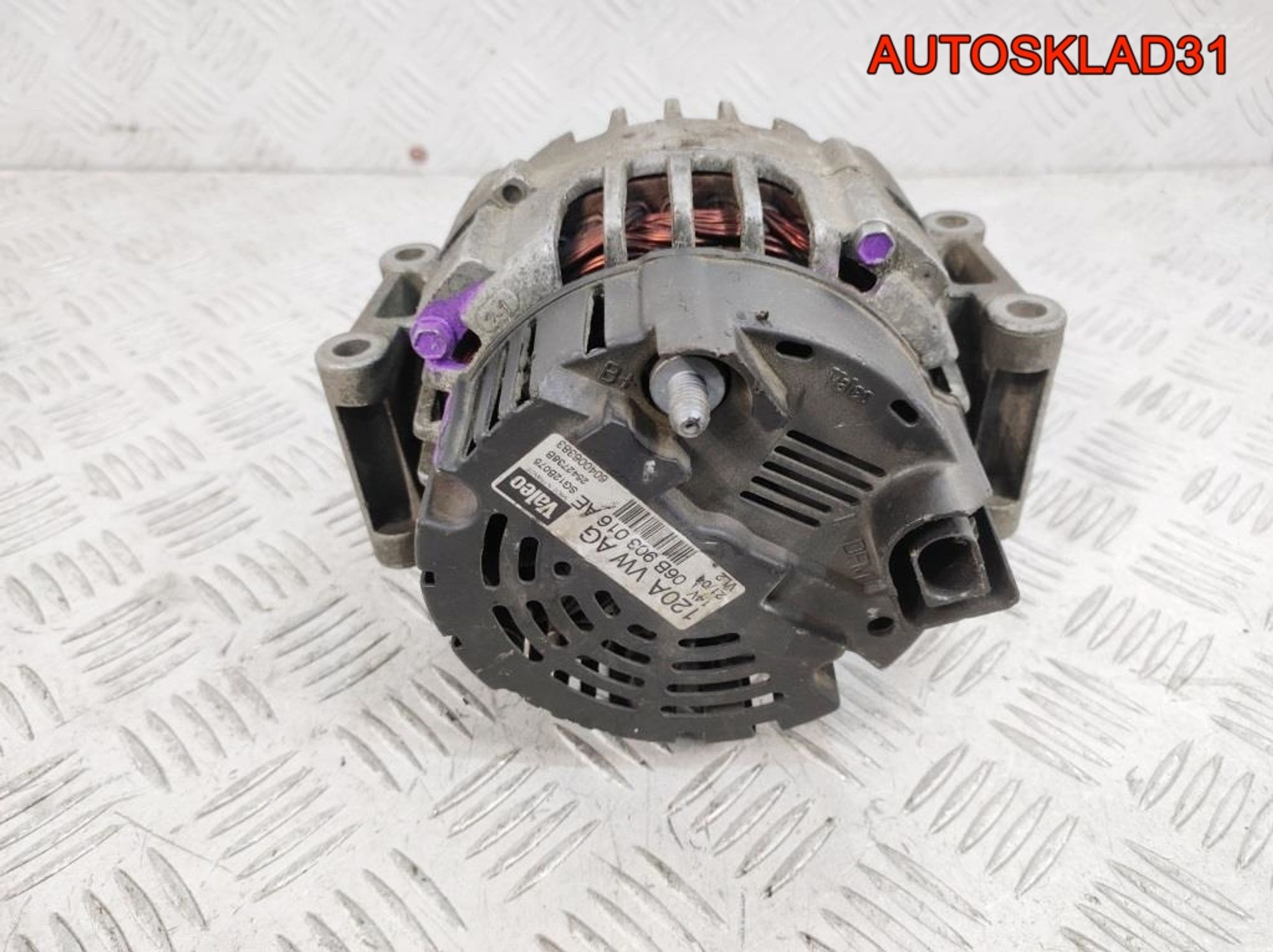 Генератор 120А Audi A4 B6 2.0 ALT Бензин 06B903016AE, 6000 рублей, Дубовое